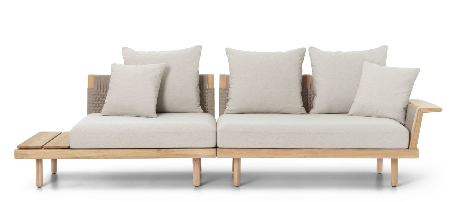 E520 Embrace Sofa Module with short backrest and side table Outdoor Carl Hansen & Søn 