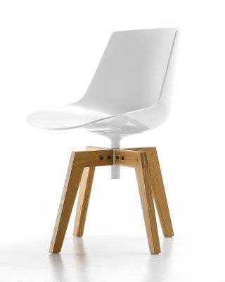 Flow Chair four legs oak MDF Italia