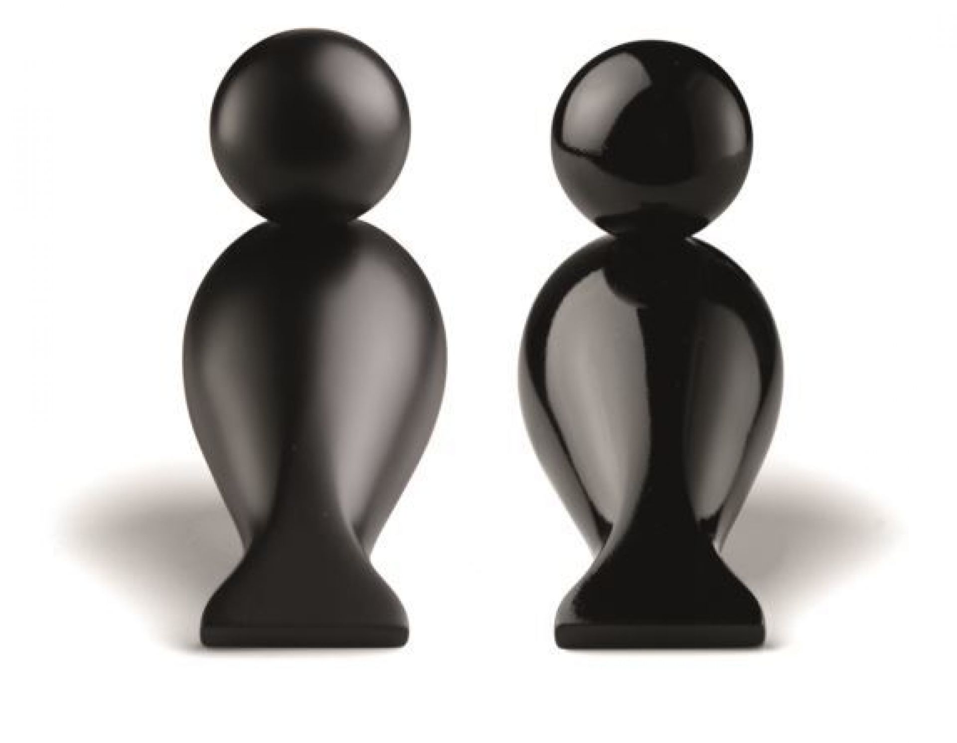 Lovebirds black wooden figures Kay Bojesen