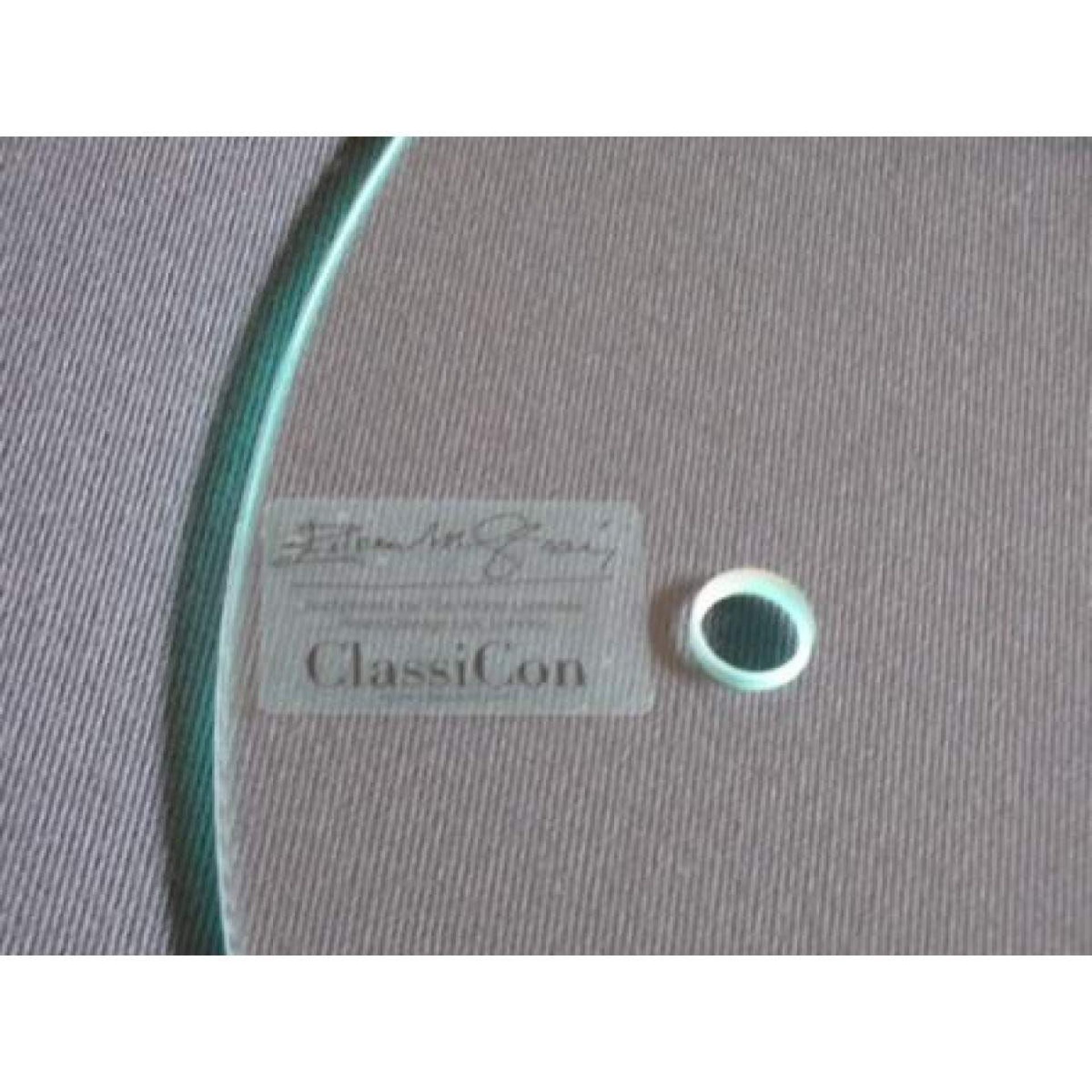 Adjustable replacement glass plate for ClassiCon side table