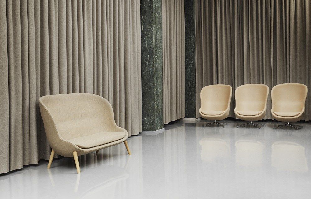Hyg Lounge Chair High Swivel Armchair Normann Copenhagen