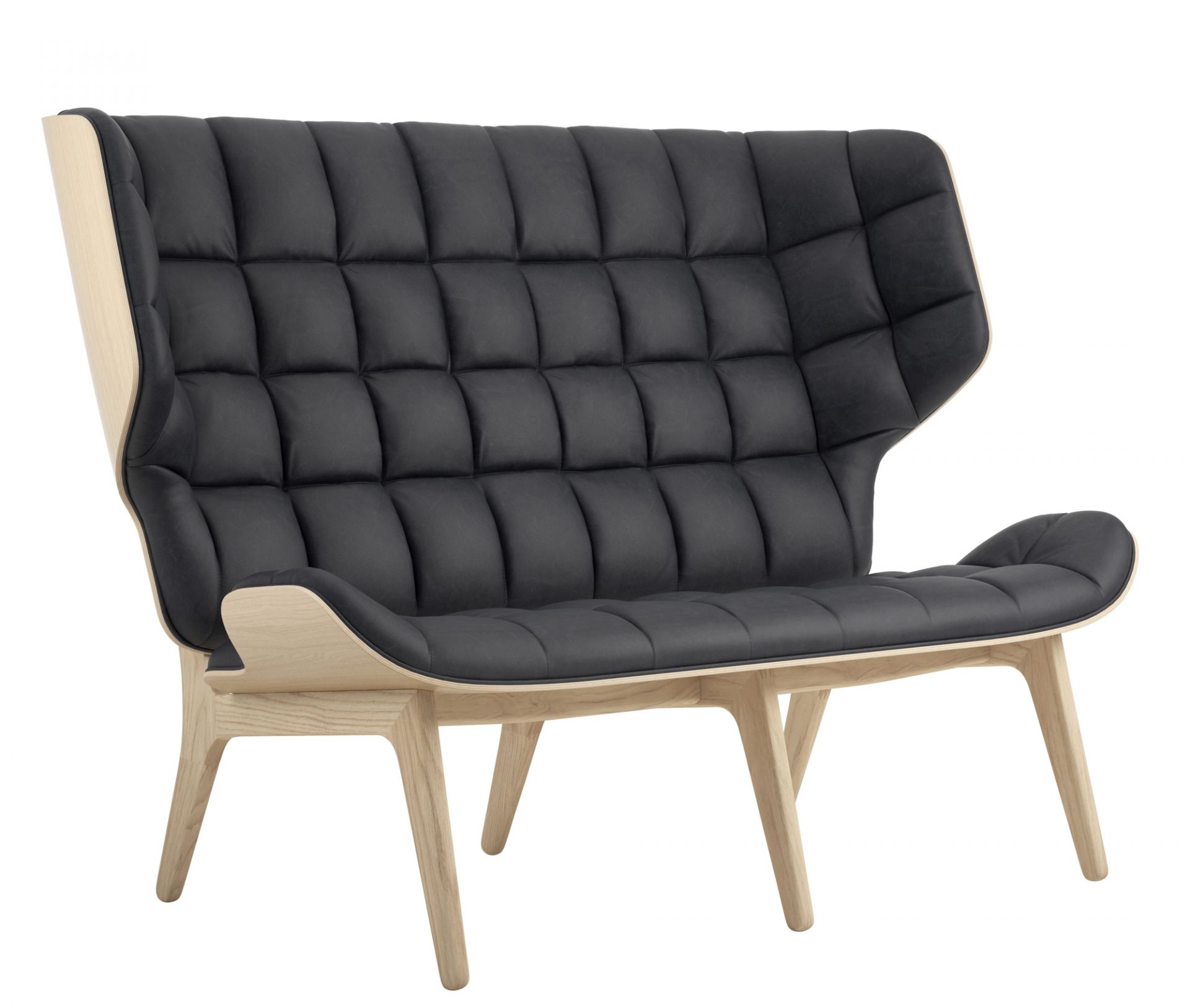 Mammoth Sofa Leather cover Norr11 Natural oak Dunes Leather Anthracite
