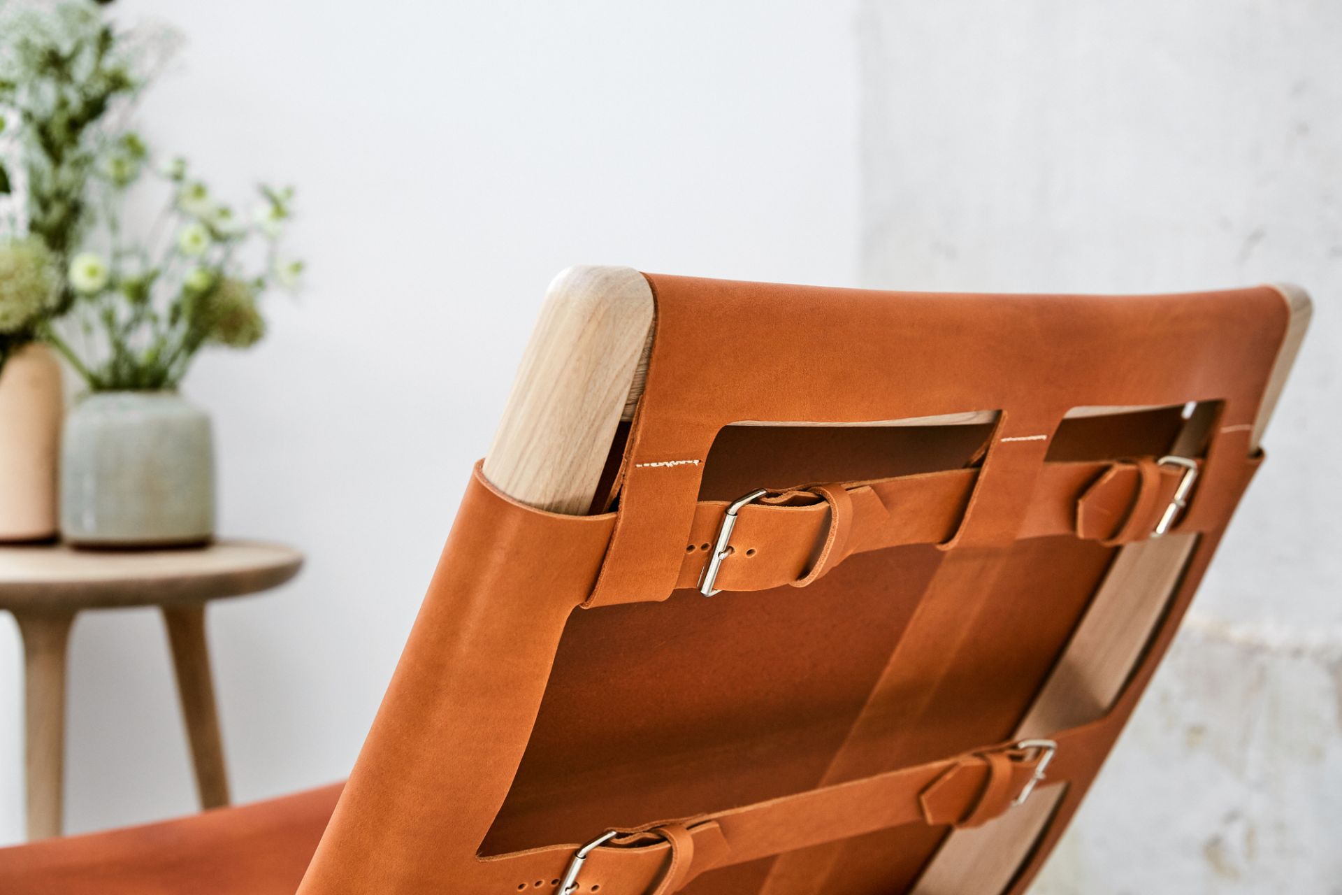 Rocker Rocking Chair Harness Leather Mater