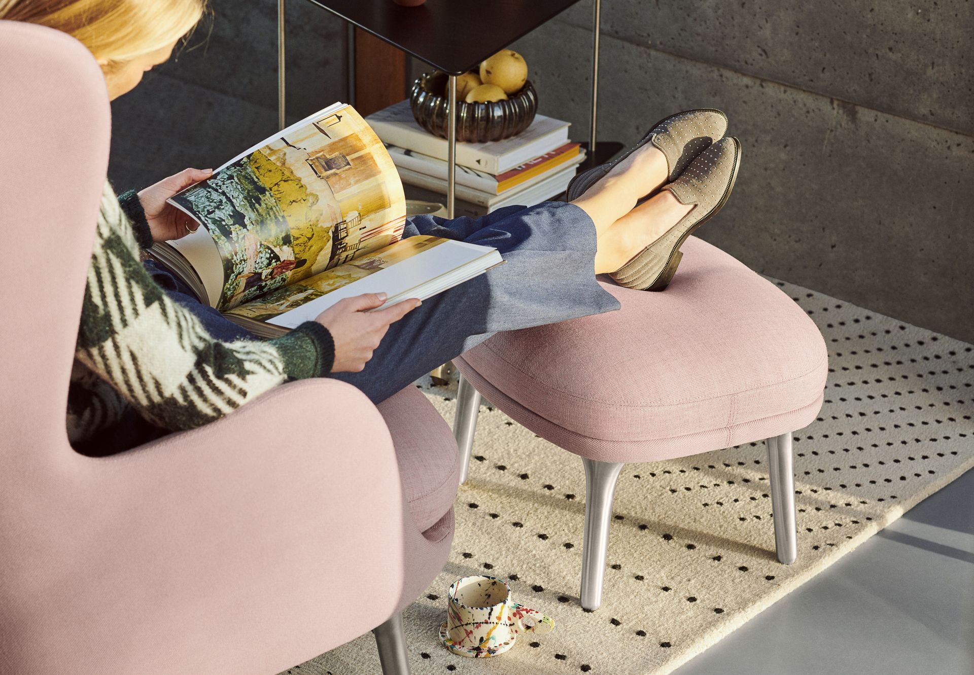 Ro Armchair Wood Fritz Hansen