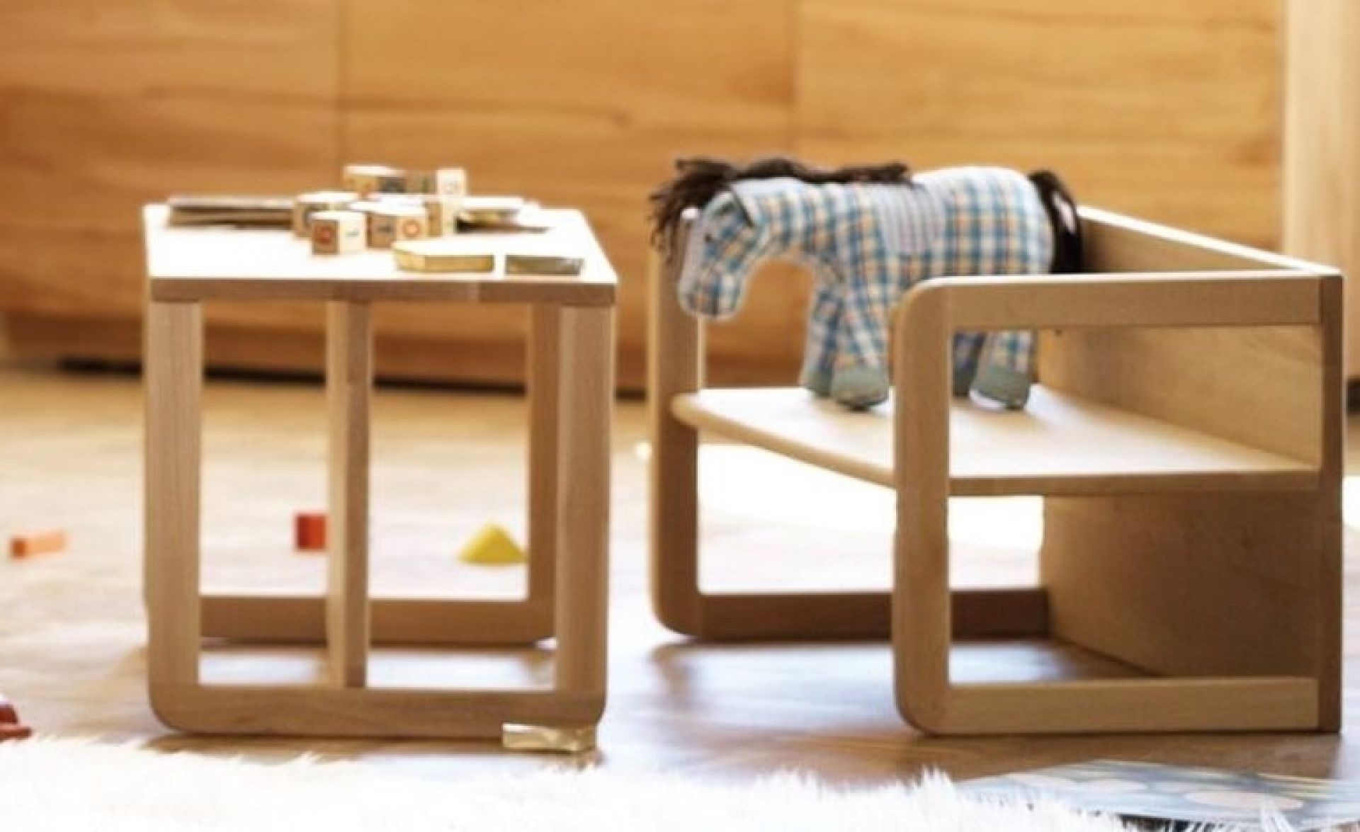 Tim Children's bench / Children's Table Wooden Jan Kurtz