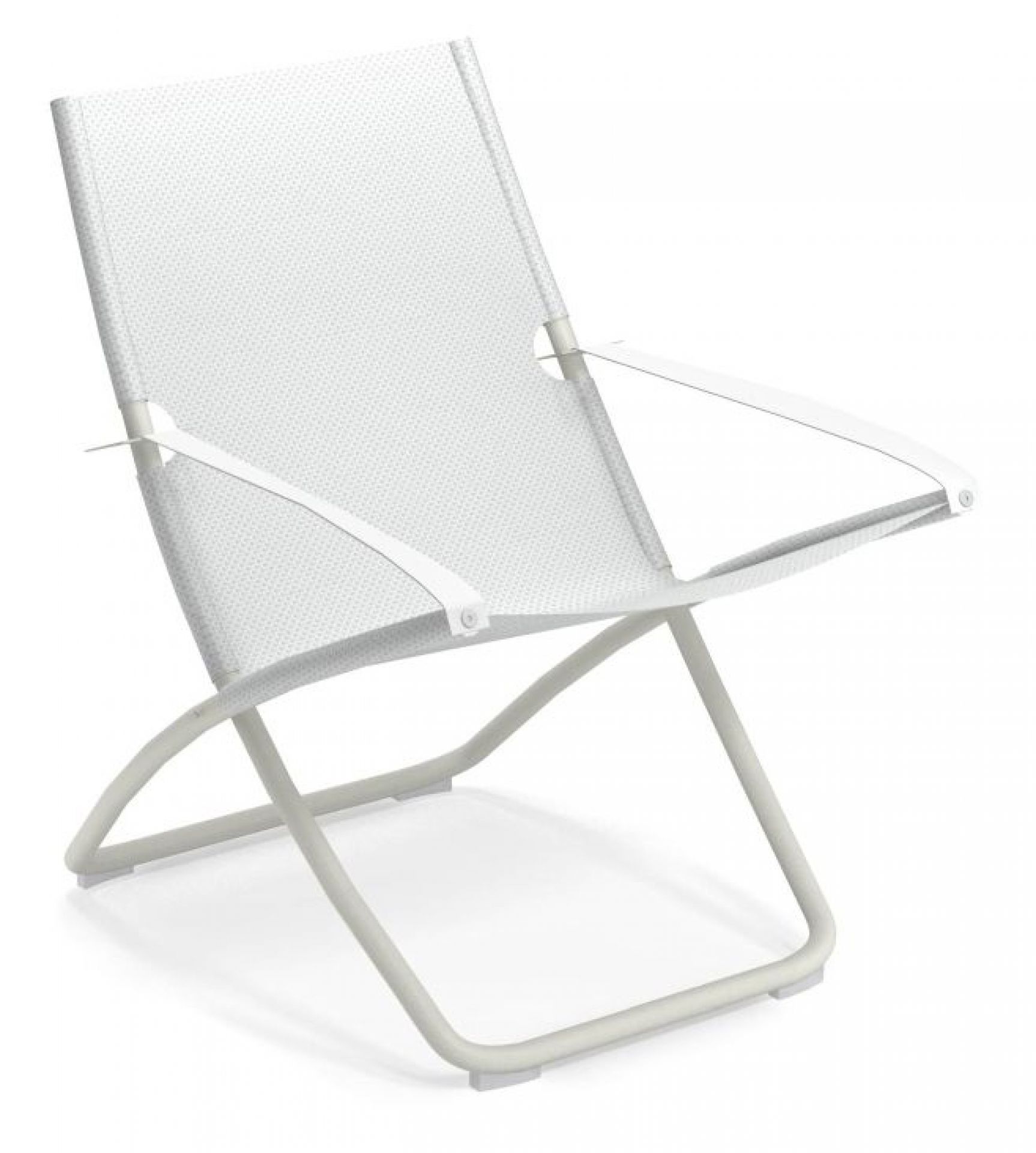 Snooze Deckchair Emu matt white - white