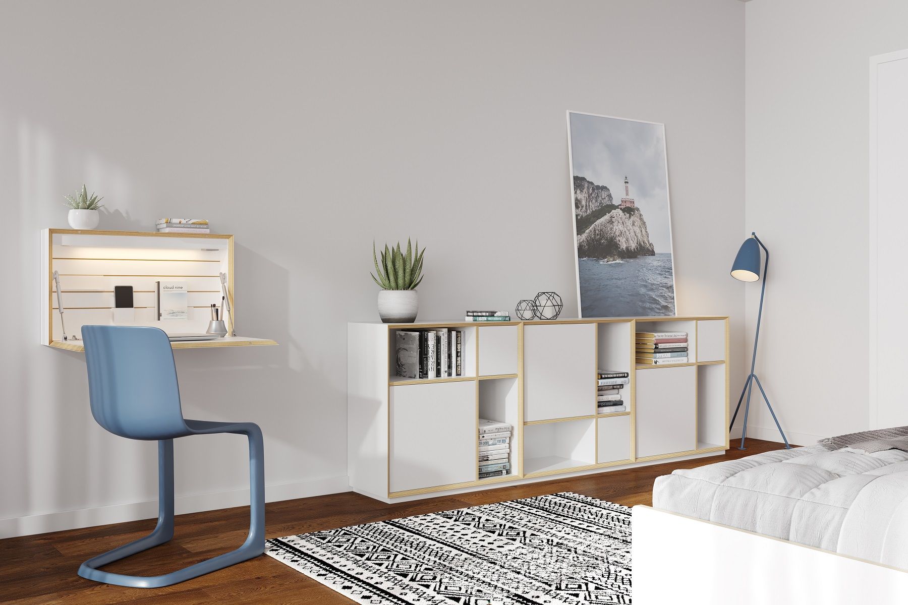 Flatbox bureau Mueller Moebelwerkstaetten