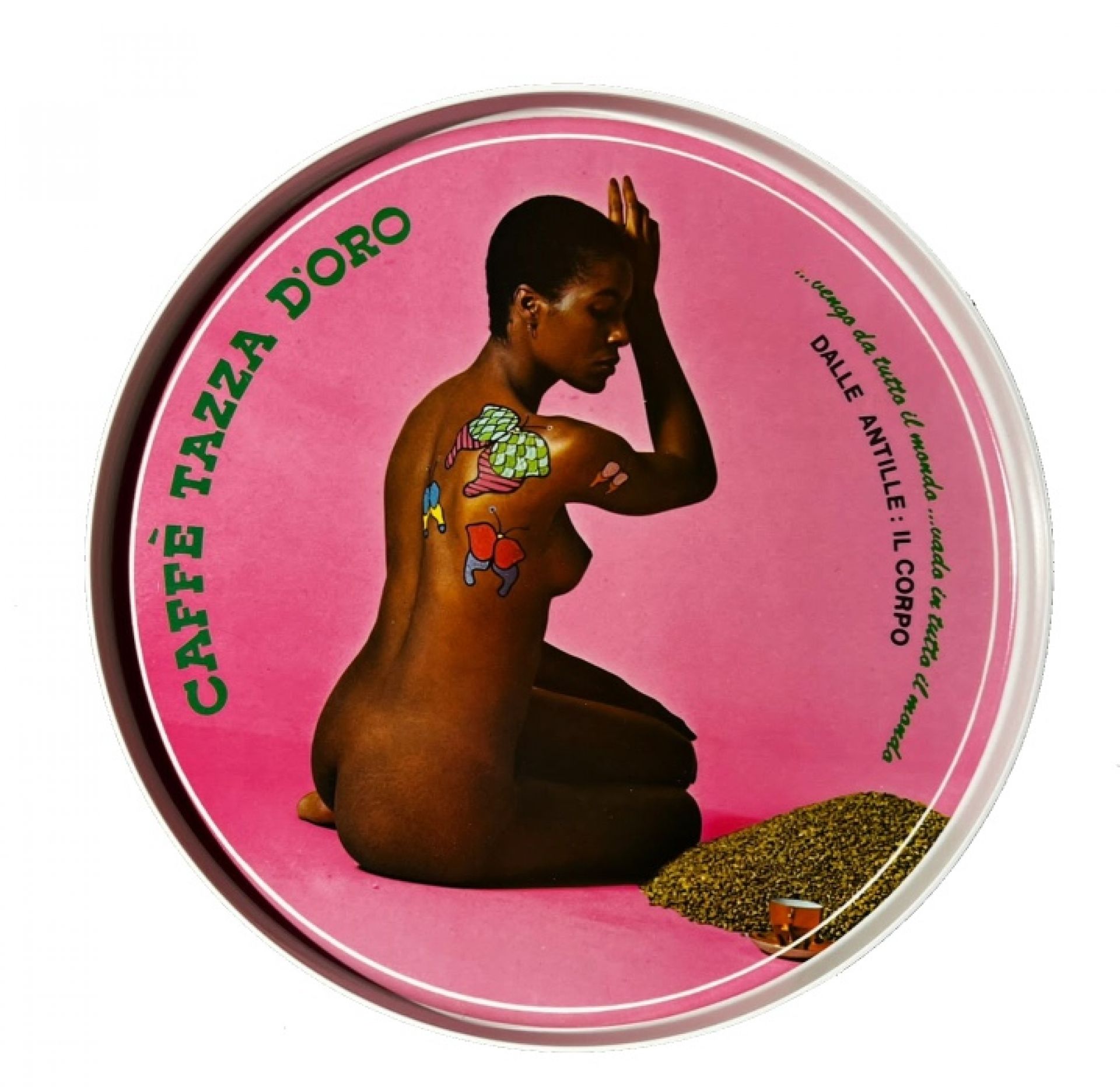 Caffè Tazza d'Oro Tray Round Rose Condino SINGLE PIECES