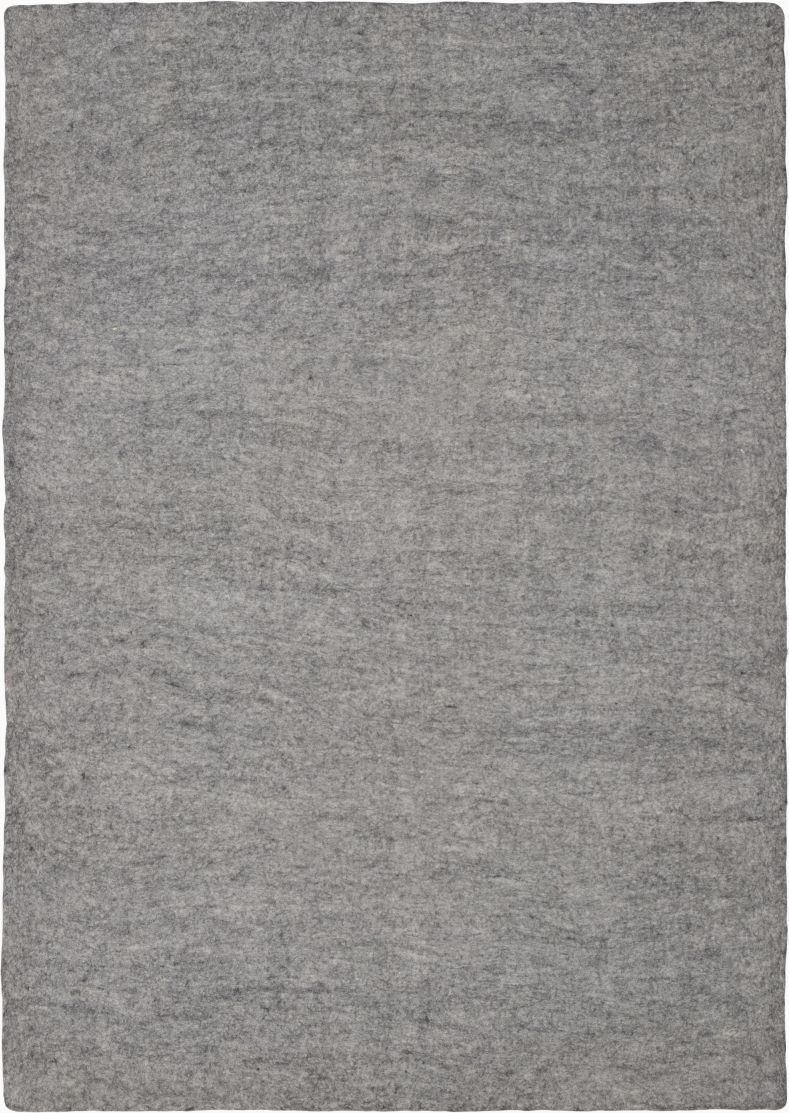 Mono Rectangular Felt Rug 180 x 260 cm myfelt Carl (mottled grey)