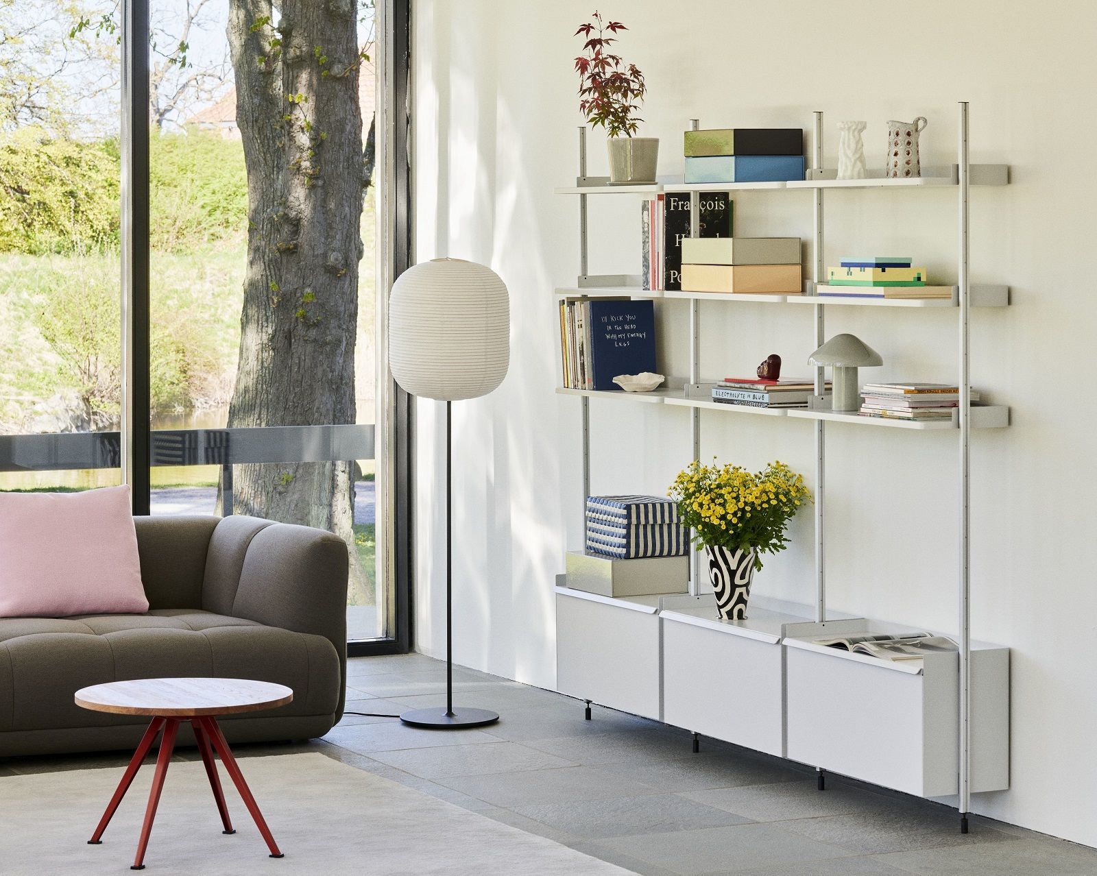 Pier System 1041 1 Column Shelf / Wardrobe Hay