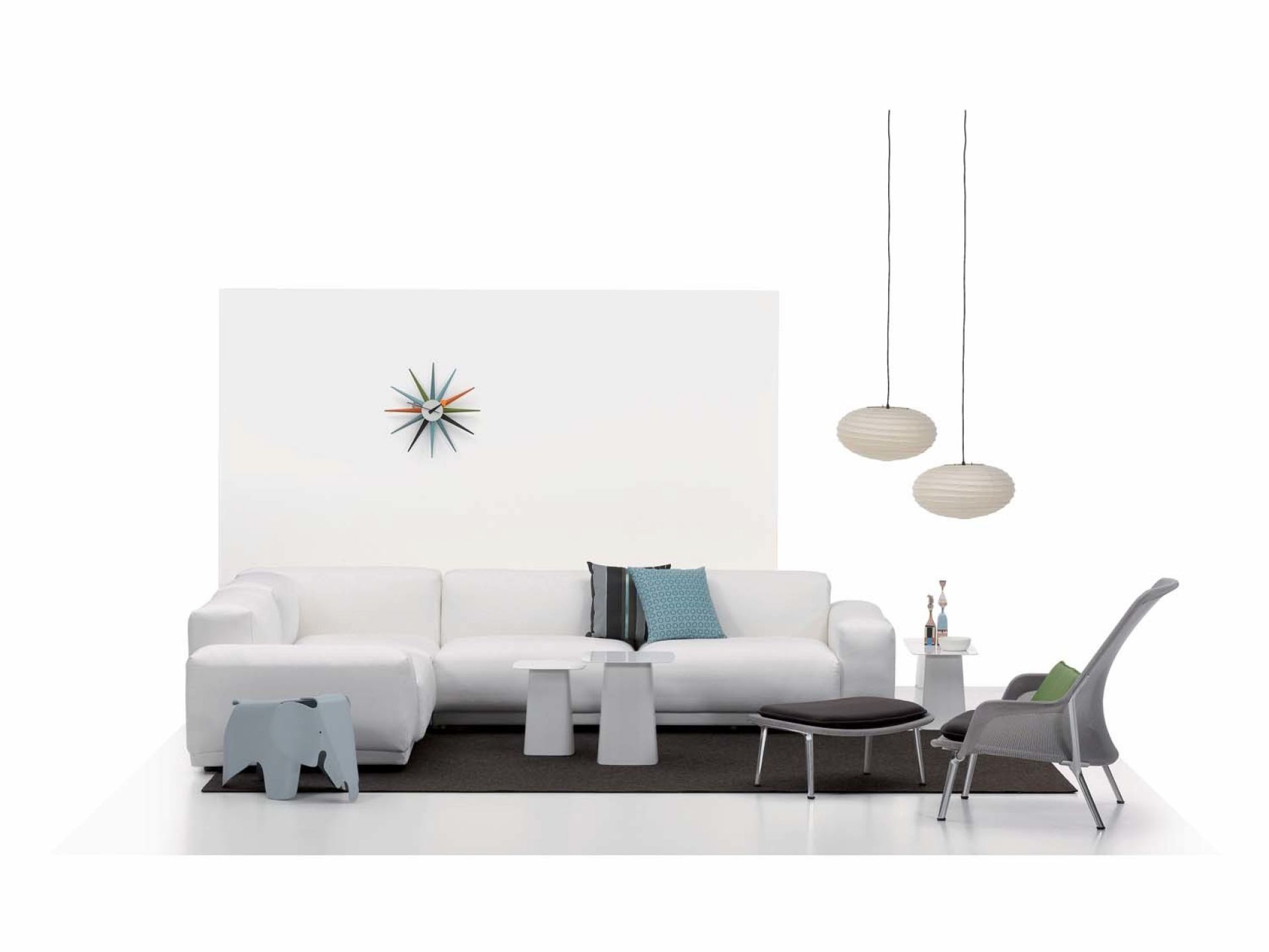 Sunburst Clock multi wall clock Vitra