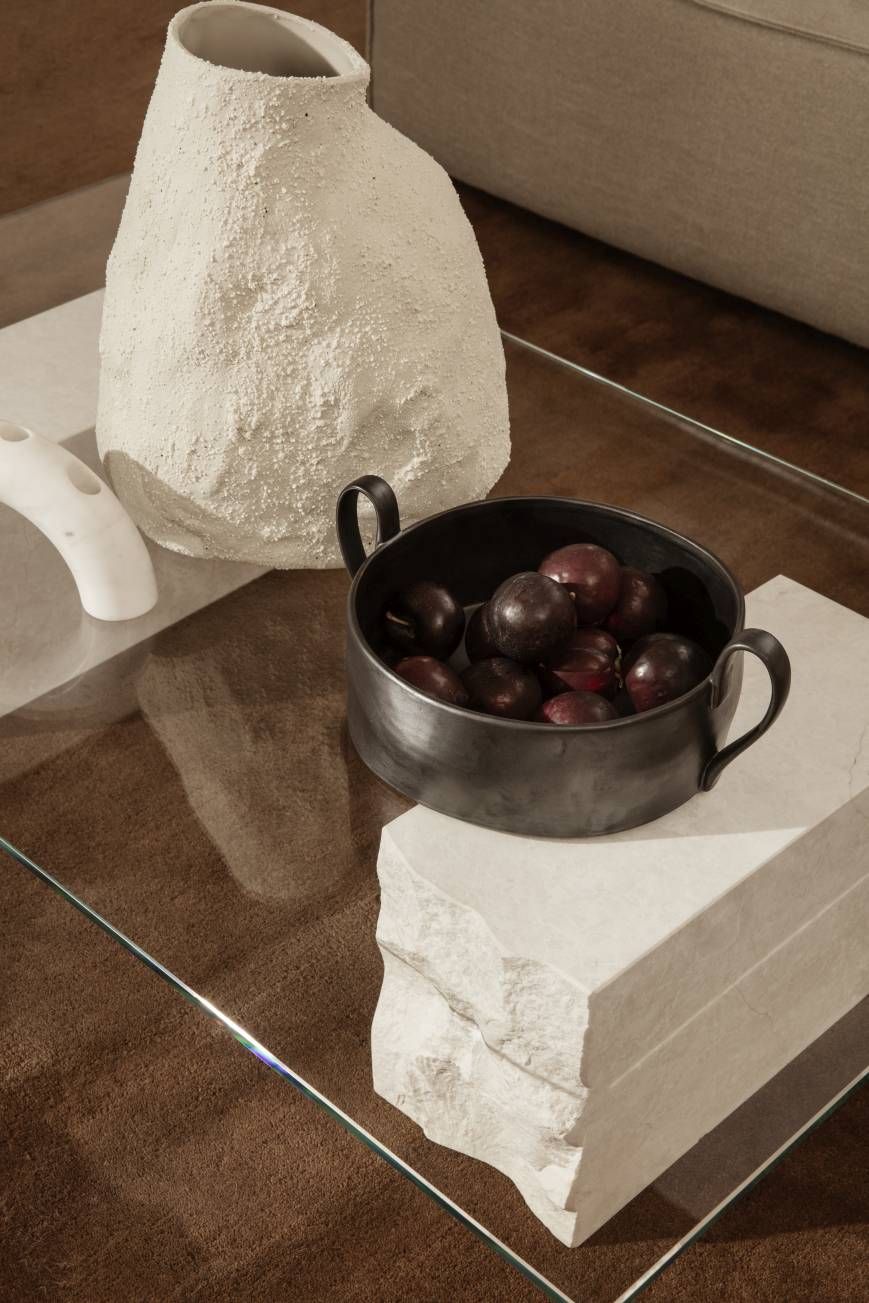 Mineral Coffee Table - Bianco Curia Coffee Table Ferm Living