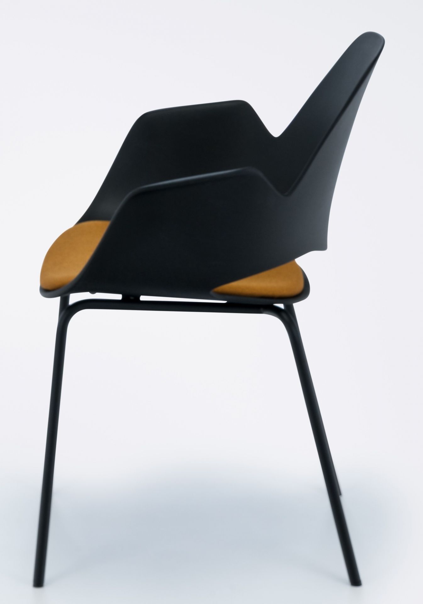 Falk Armchair Legs in black powder coated metal Houe