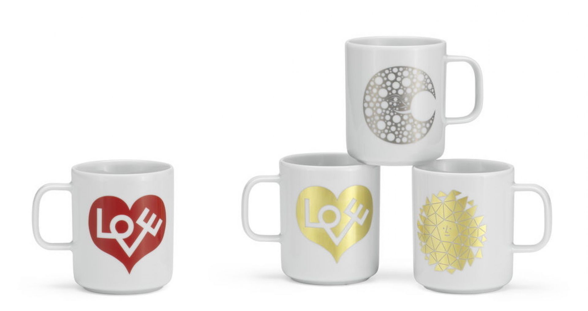 Coffee Mugs NEW Love Heart red cup Vitra SINGLE PIECES