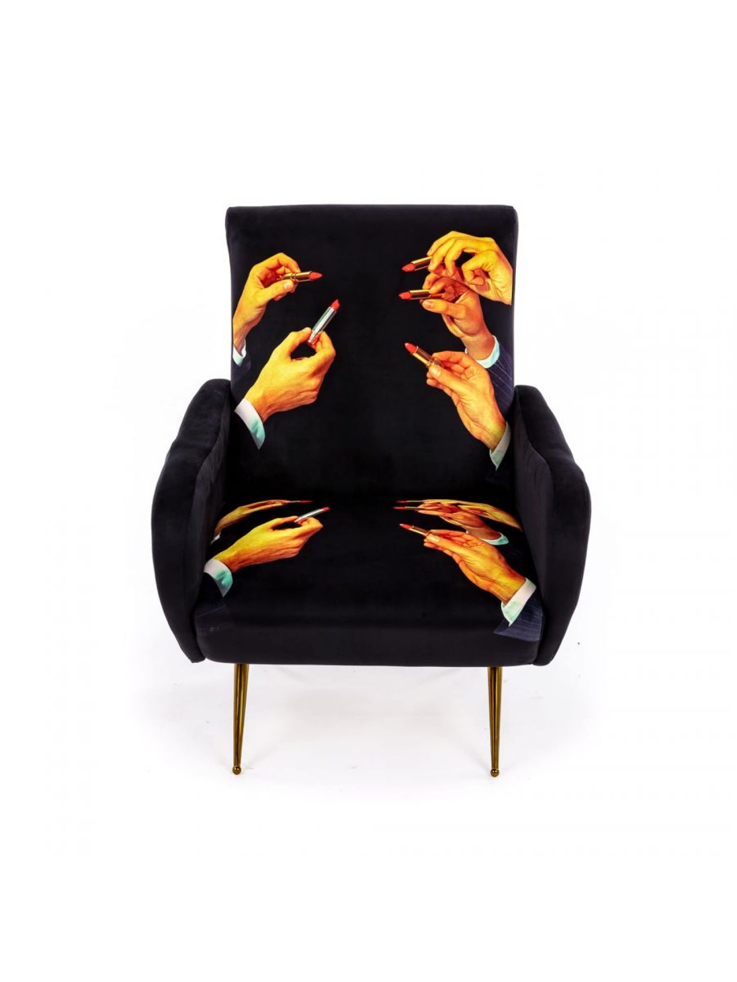 Toiletpaper armchair Lipsticks black Seletti Toiletpaper armchair Lipsticks black Seletti