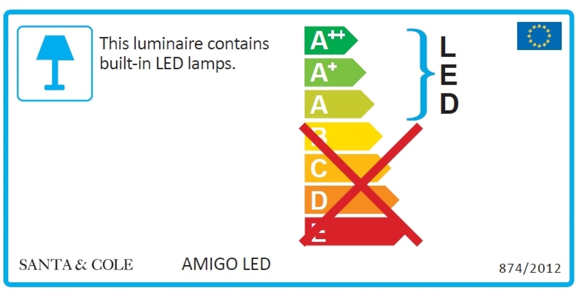 Amigo Outdoor LED Suspension Santa & Cole