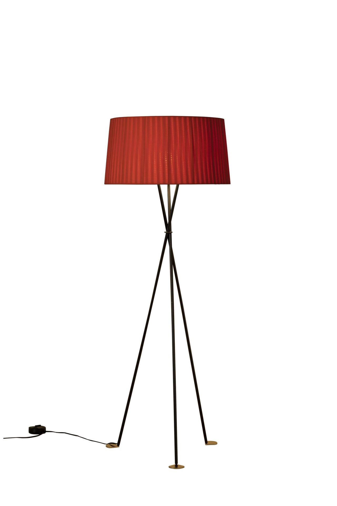 Tripode G5 Floor lamp amber red Santa & Cole 