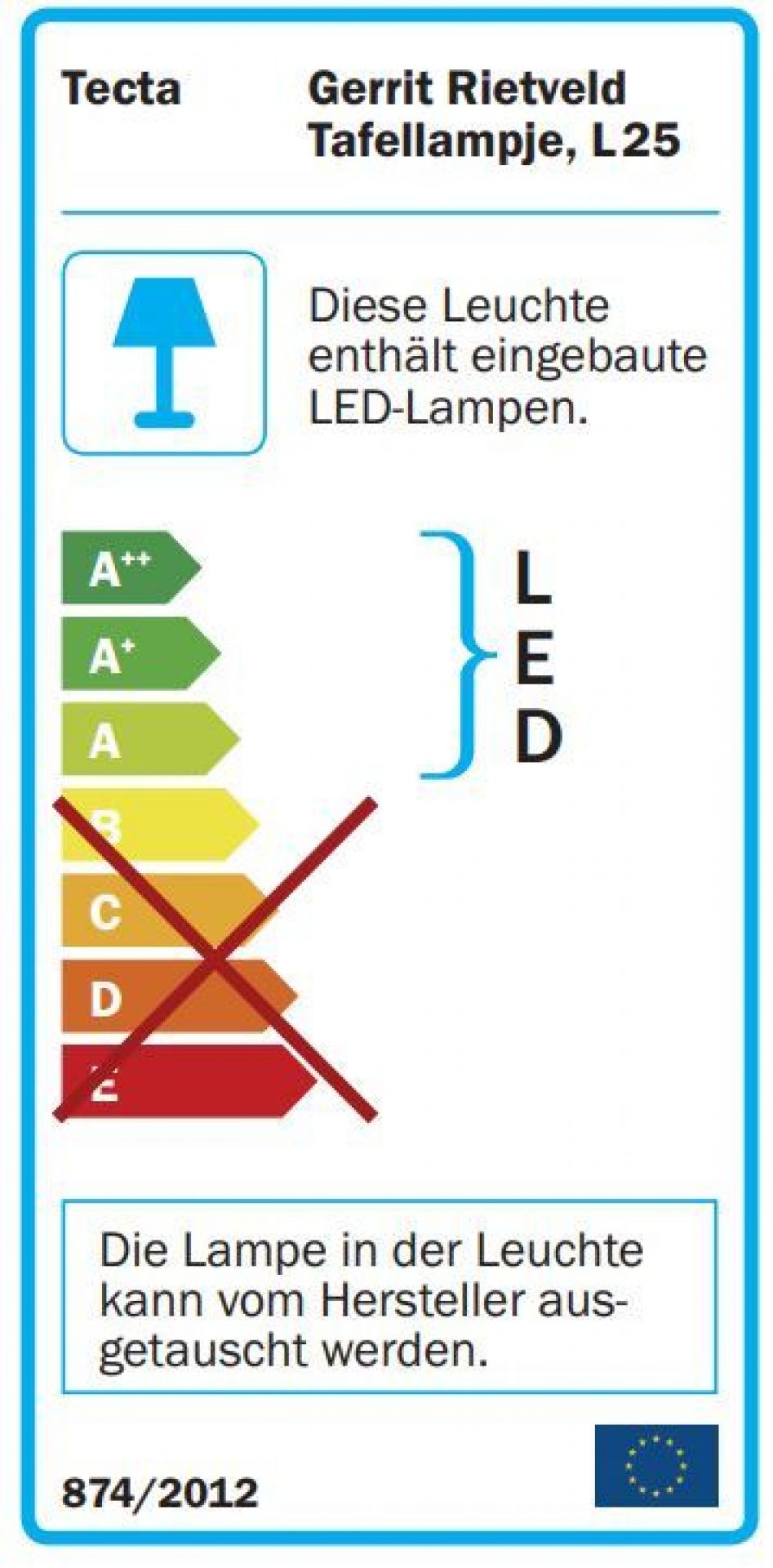 L25 Tafellampje LED Table Lamp Reedition Tecta Shiny Black