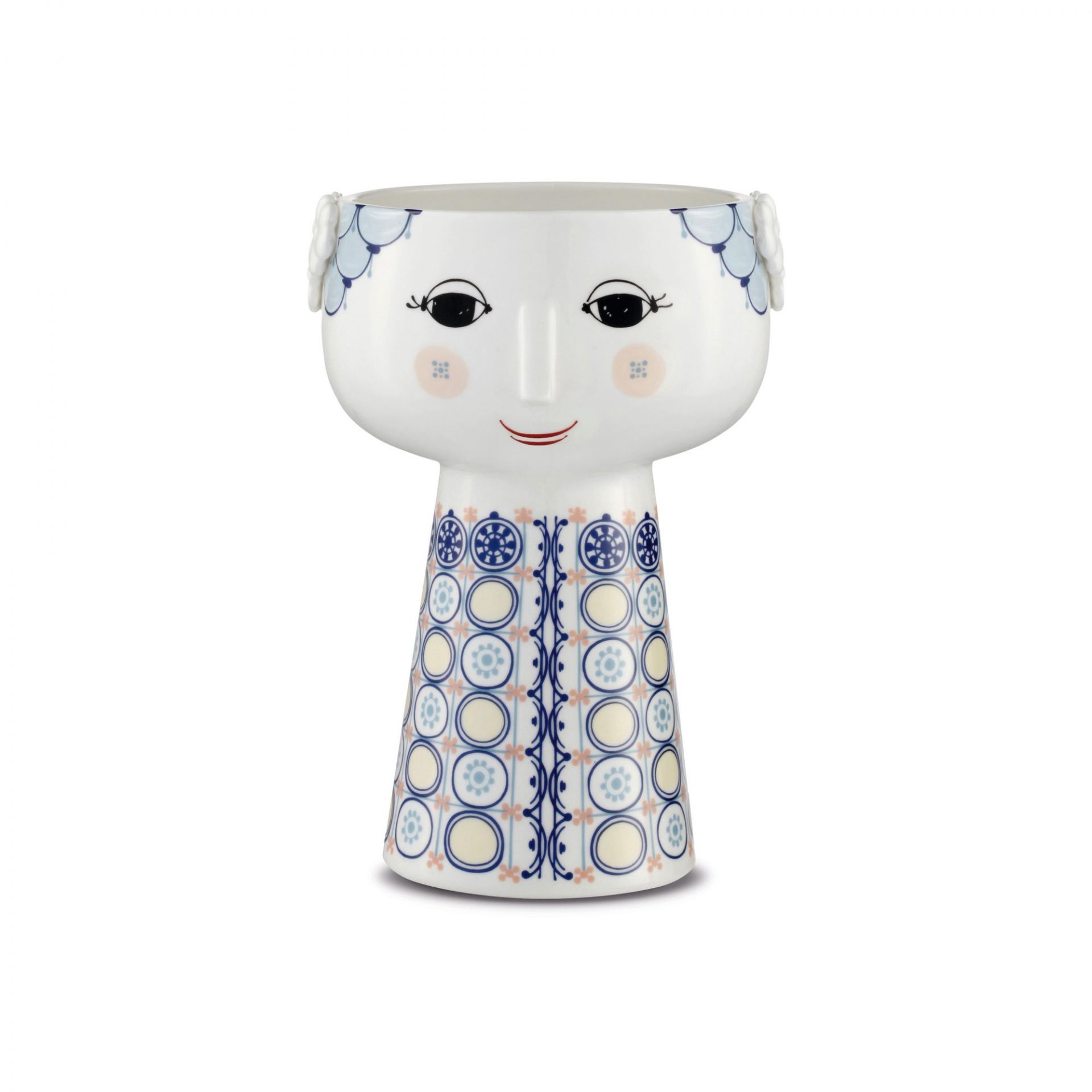 Vase Eva blue 18,5 cm Bjorn Wiinblad SINGLE PIECES
