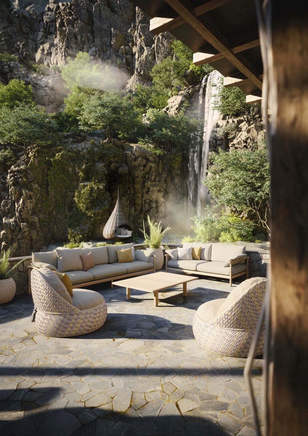 Dala Lounge Chair with Cushion Dedon