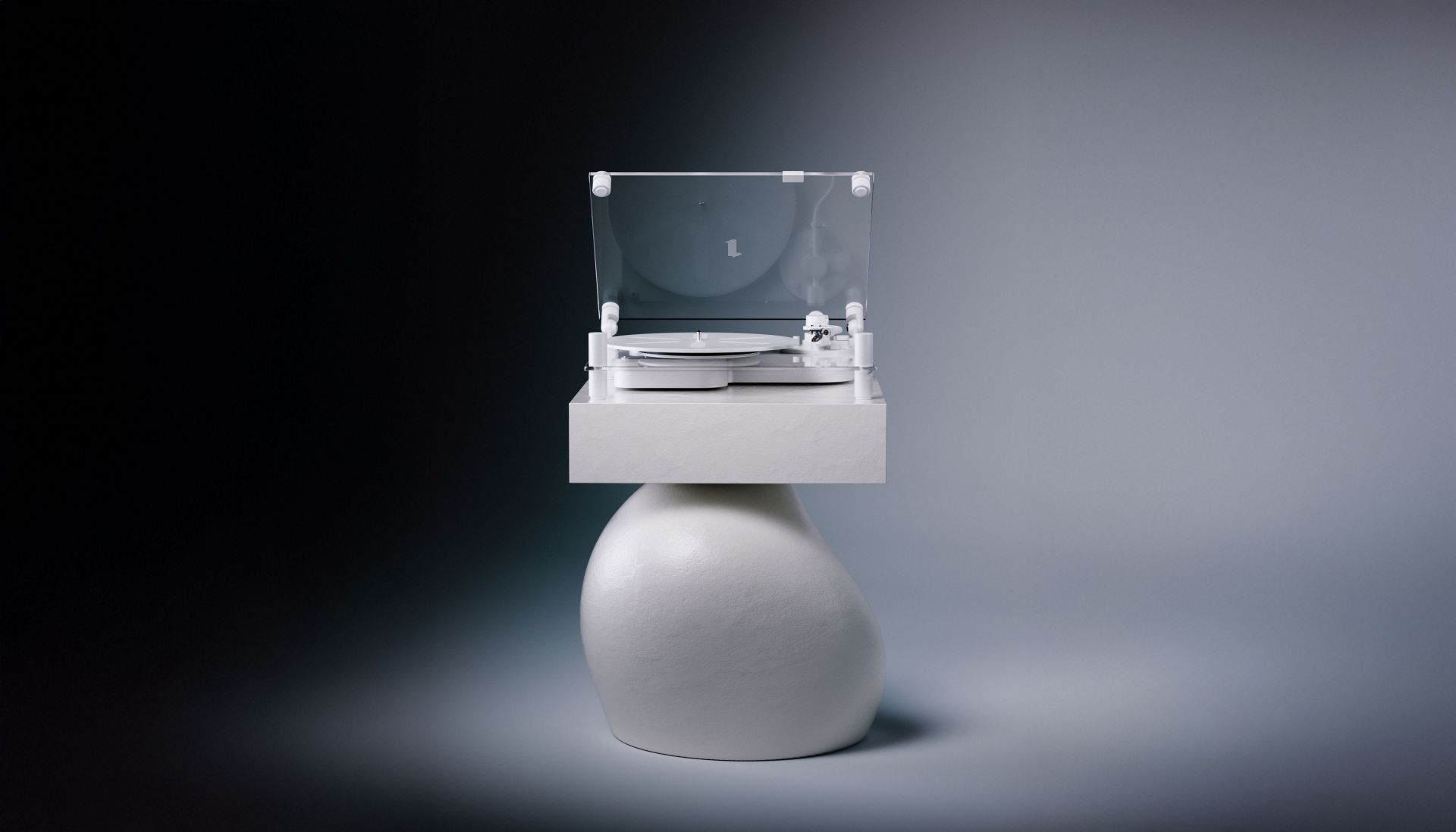 Transparent turntable Transparent