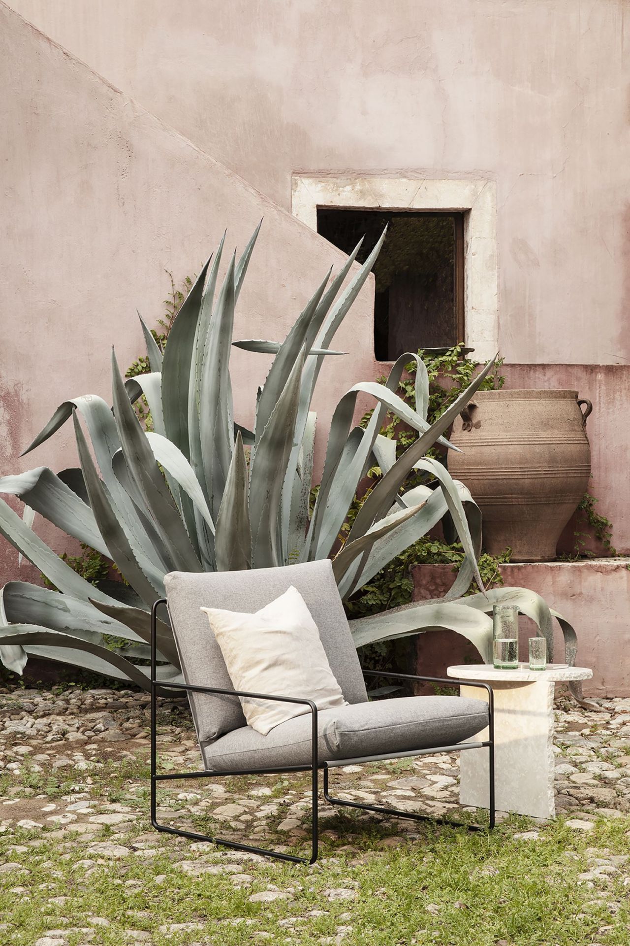 Desert 1 Seater Outdoor Armchair Frame Cashmere Ferm Living
