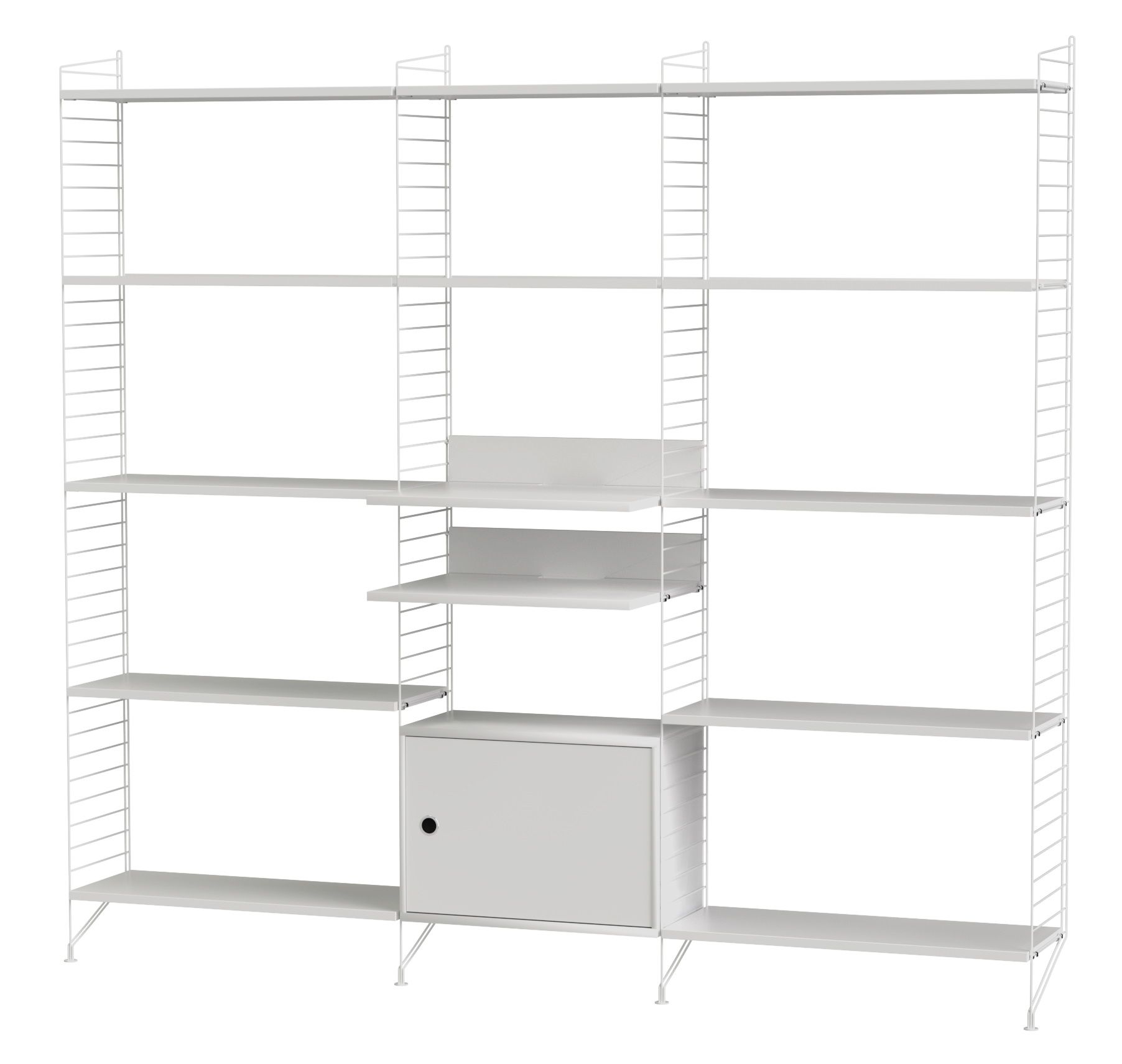 String Living Room Wall Shelving System Q String Furniture  