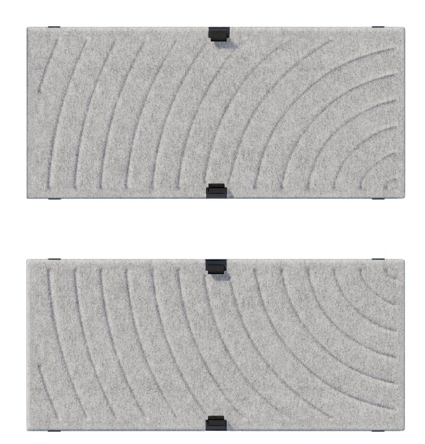 USM Haller Soft Panel 750 Curve Grey