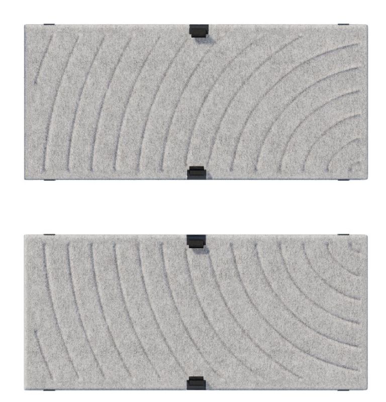 USM Haller Soft Panel 750 Curve Grey