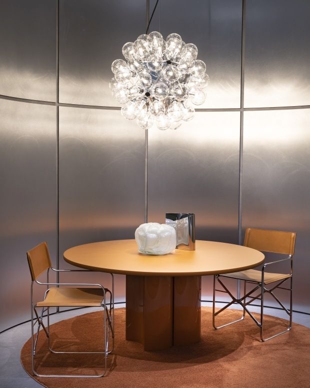 2325 Bol dining table Ø 160 cm Zanotta Caramel matt