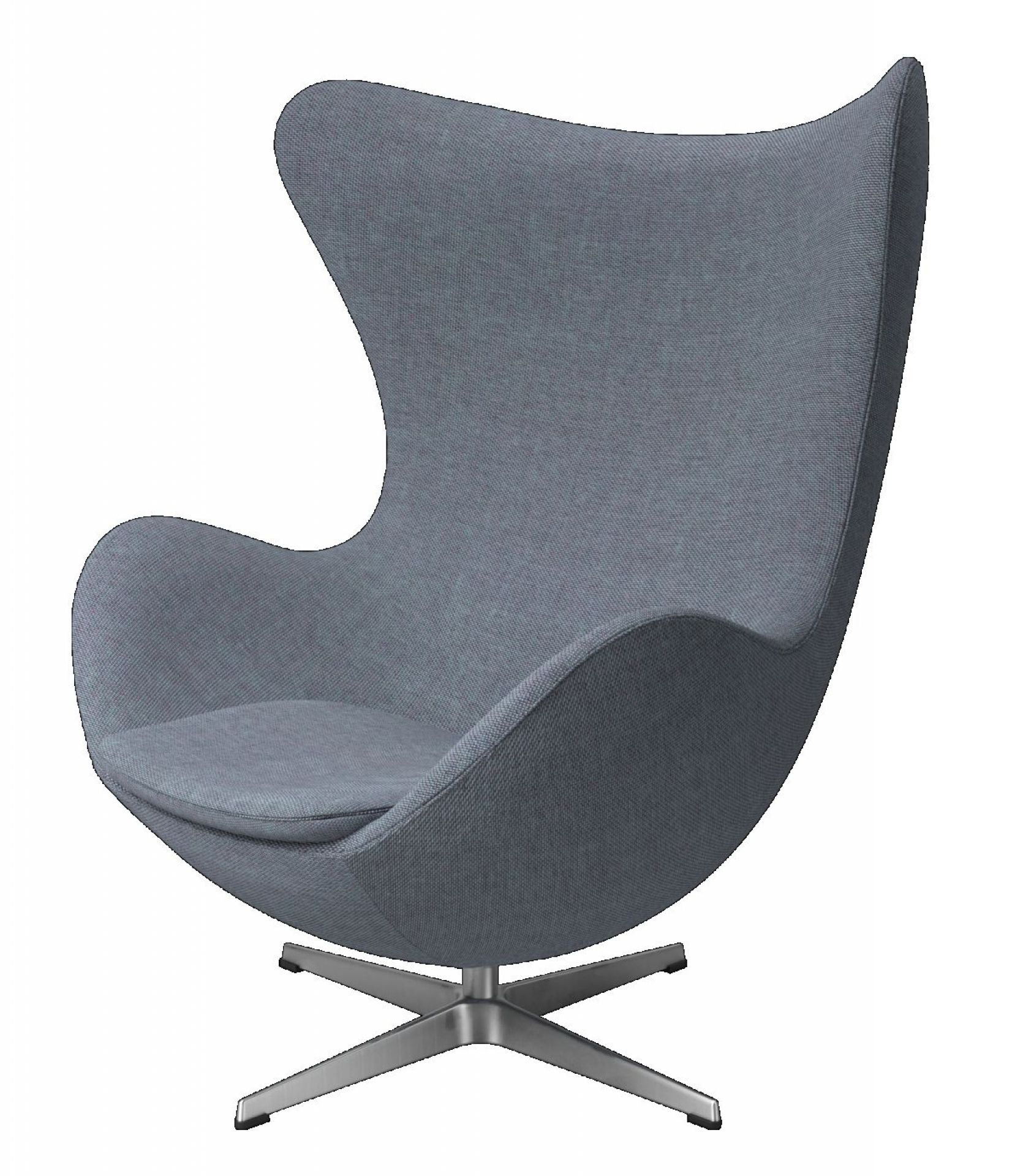 Egg Chair with Model Re-wool Textile Fabric Lavender/Nature Fritz Hansen 