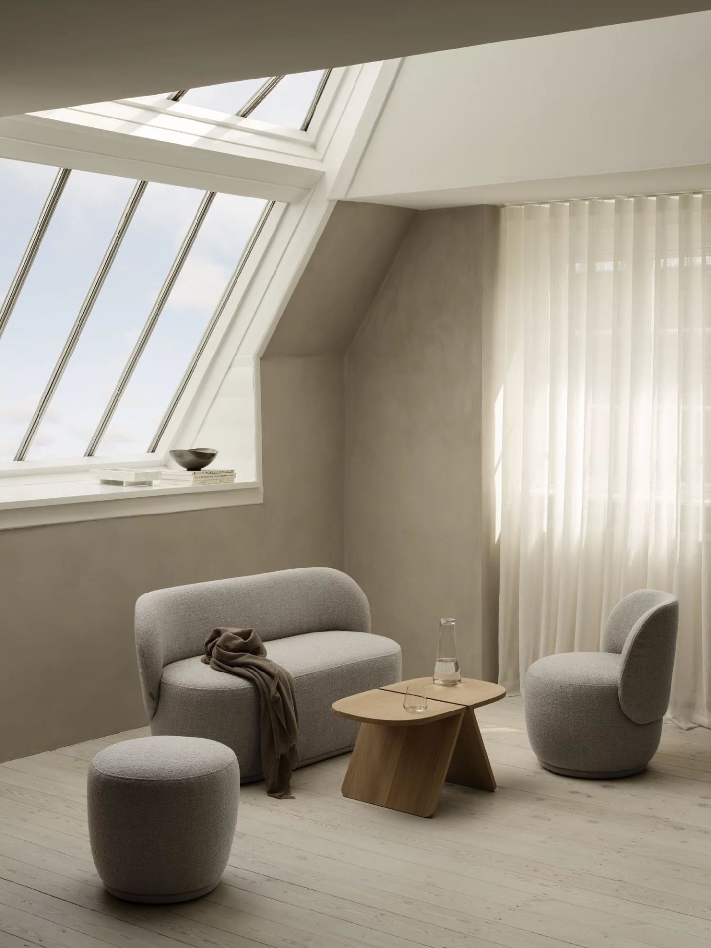 Kuon 2-seater sofa Blomus Boucla - Shitake 