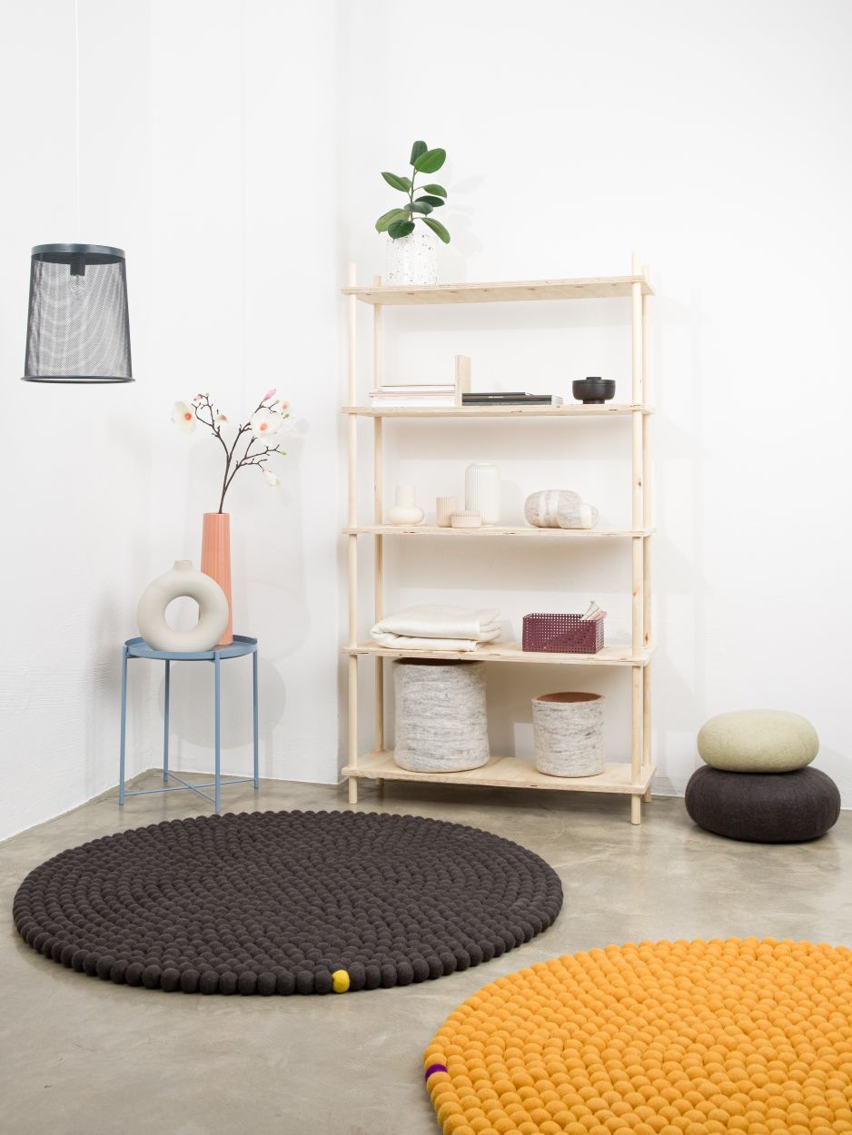 Big One Round Felt carpet Ø 160 cm myfelt Anthracite
