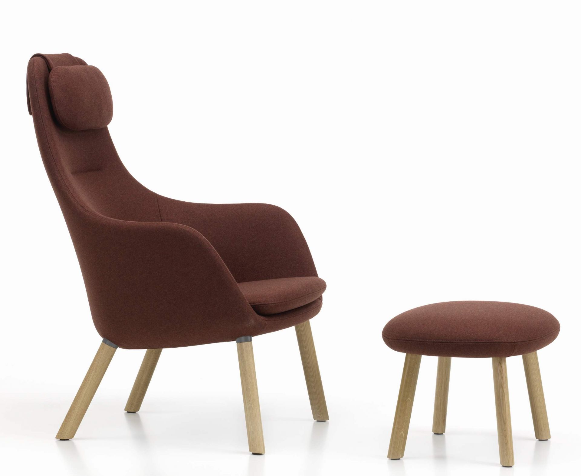 Hal Lounge Chair Armchair + Ottoman Vitra Hal Lounge Chair Armchair + Ottoman Vitra