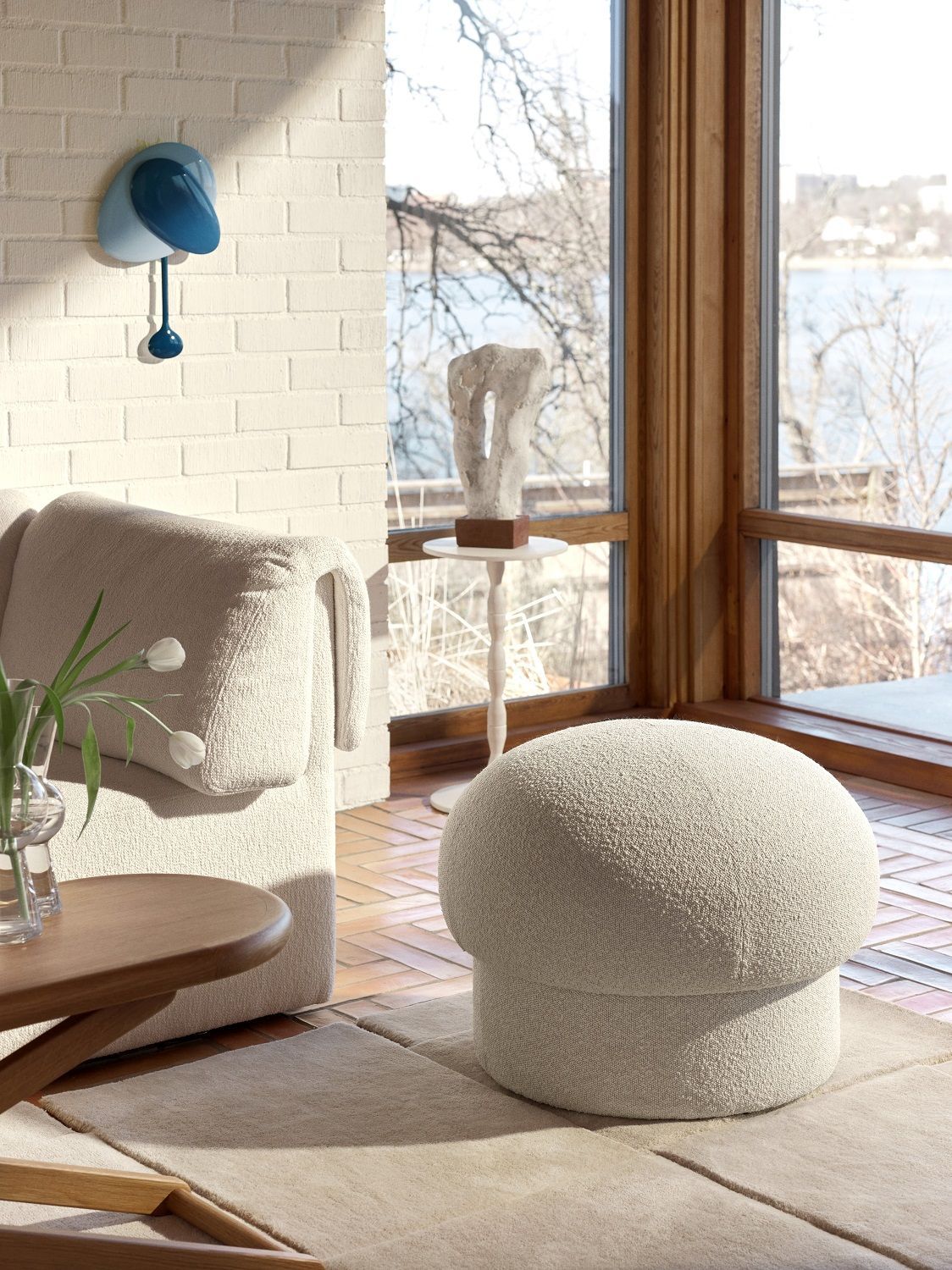 Uno pouf stool 65 cm GREEN Design House Stockholm SINGLE PIECES
