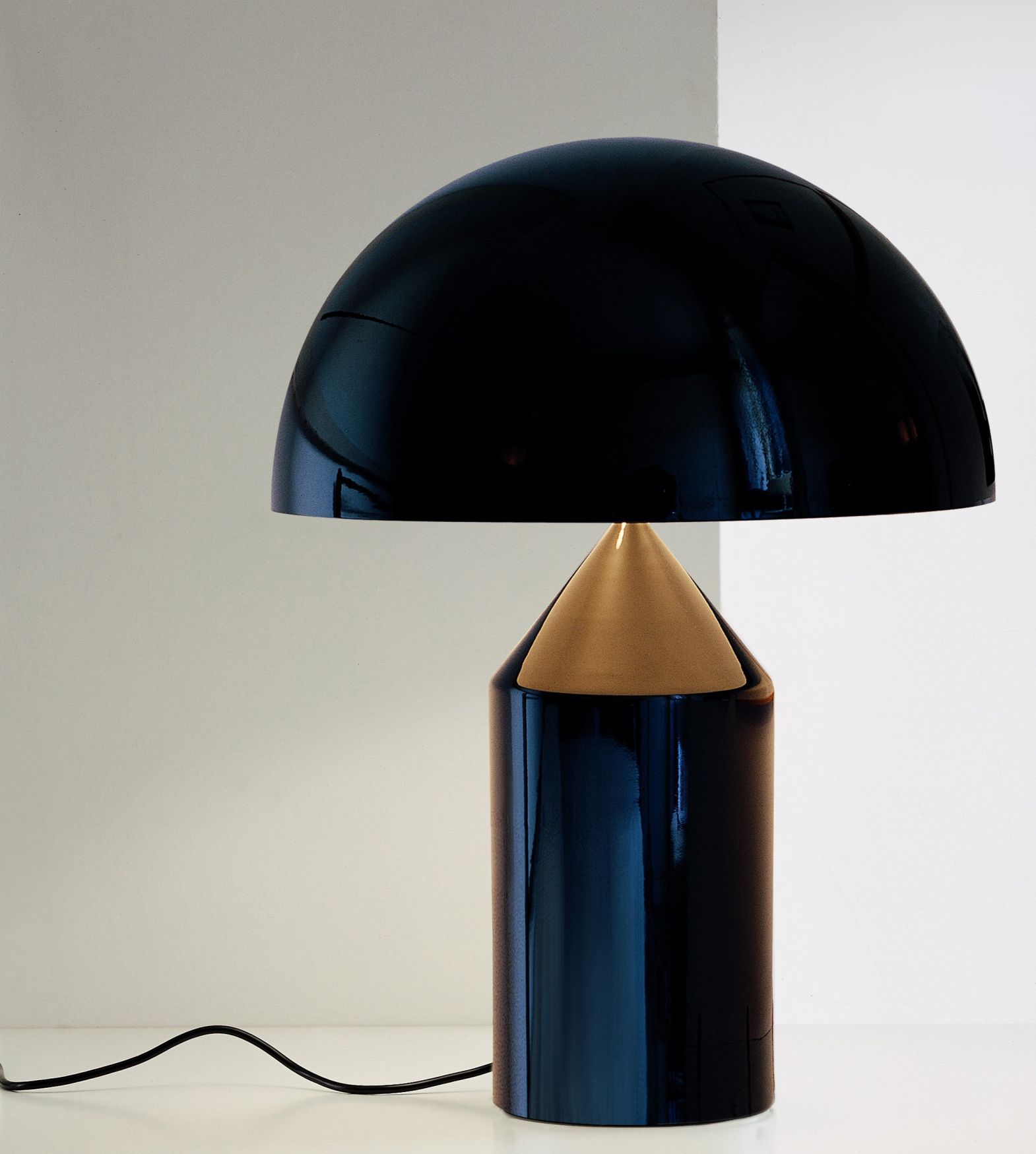 Atollo Aluminium Black Oluce