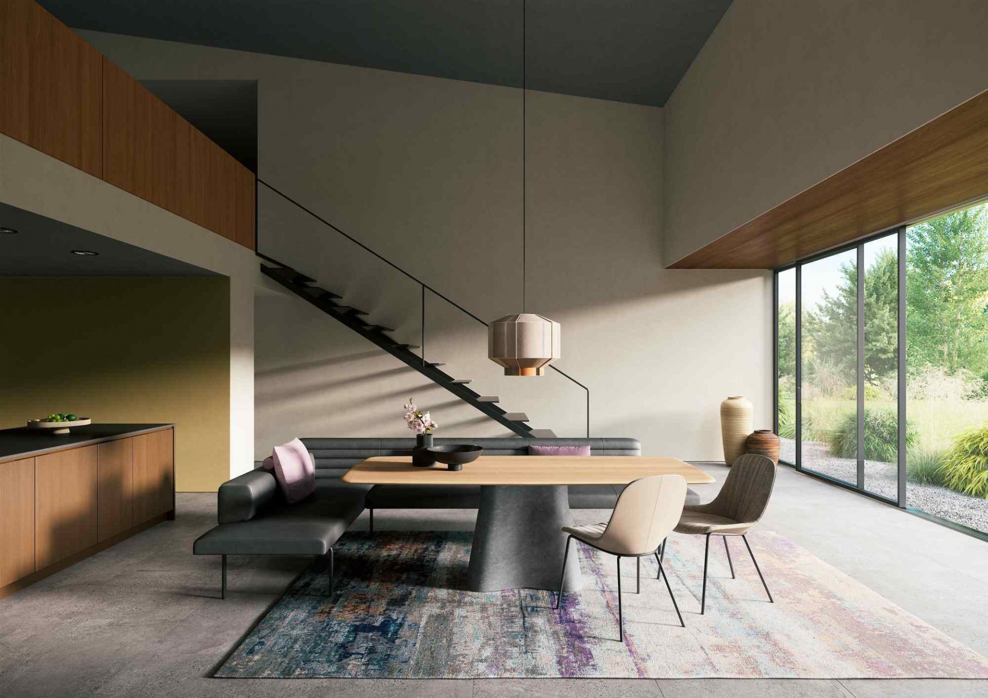 Ison freestanding corner bench Walter Knoll