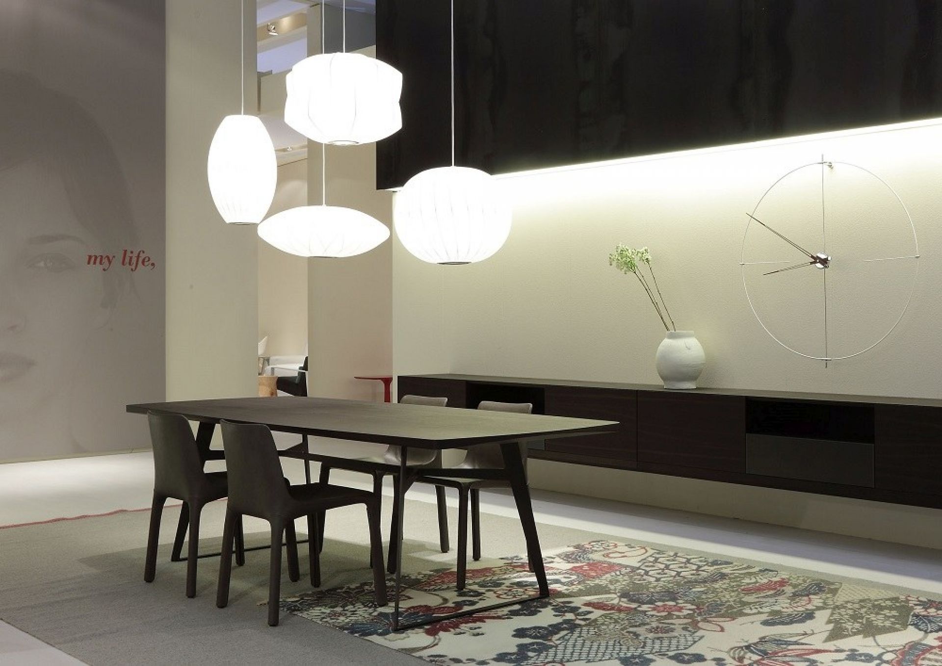 Bilbao N/ L Wall Clock nomon