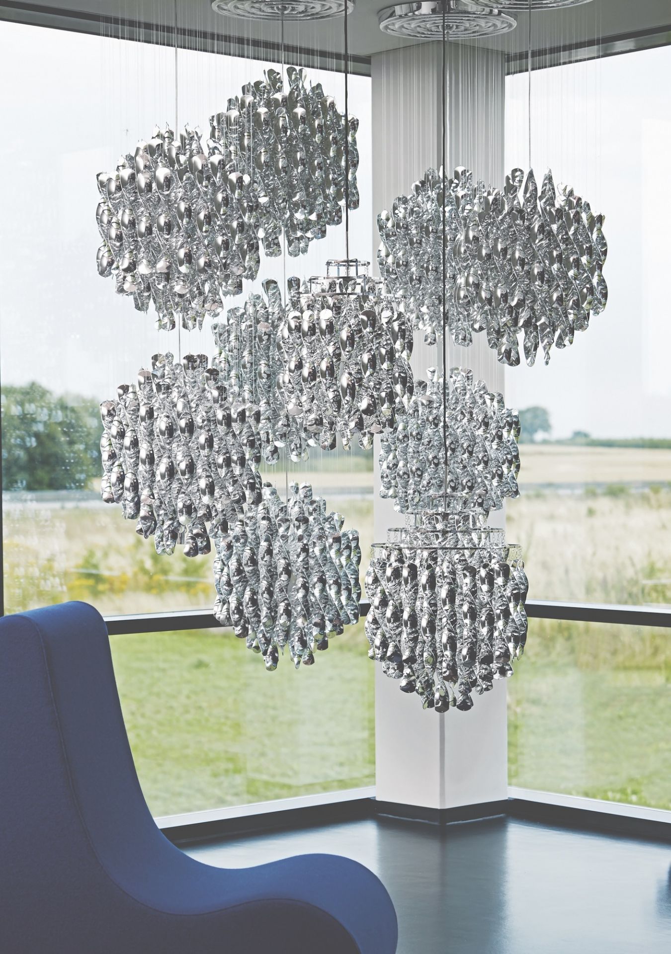 Spiral SP1 Pendant Lamp Silver Verpan