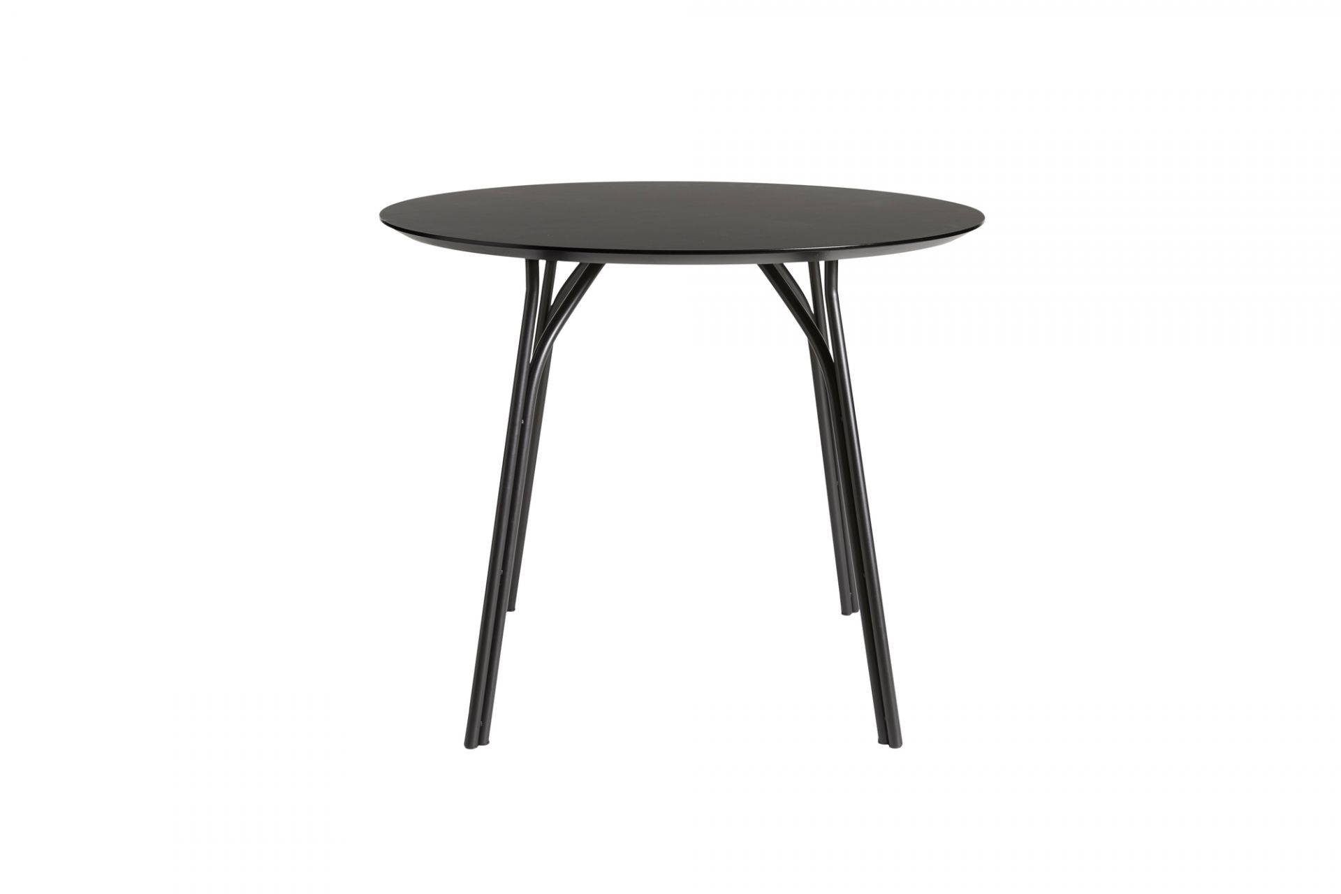 Tree Dining Table Ø90 Tabletop Beige Legs Black Woud