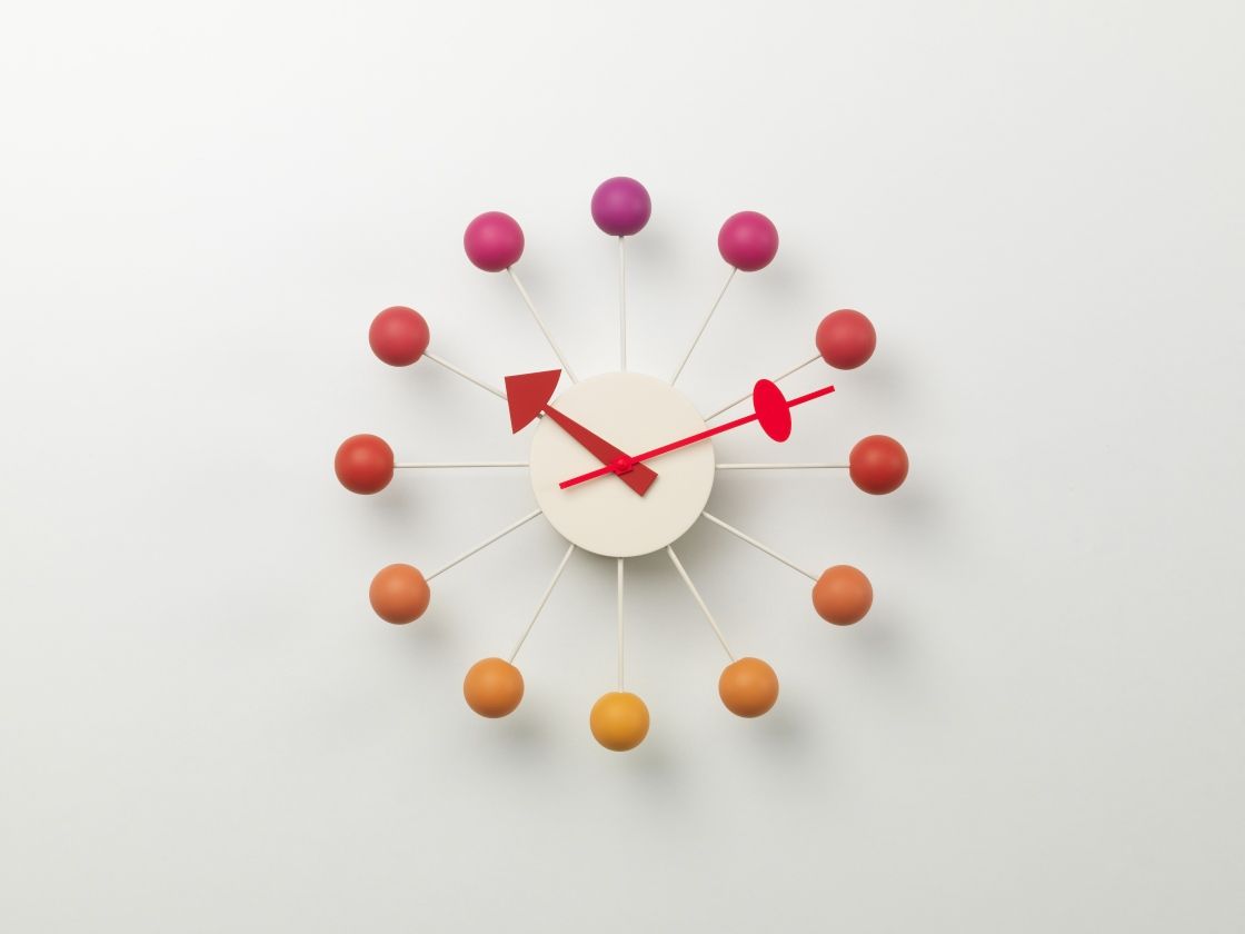 Ball Clock Wall Clock Sunset Vitra LIMITED EDITION 
