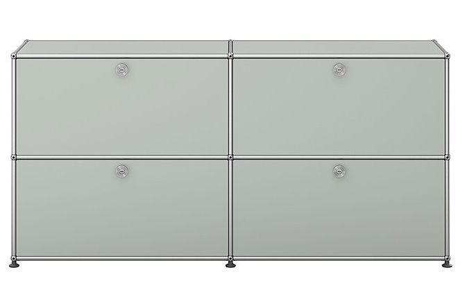 USM Haller Sideboard mit 4 Klapptüren – QUICK SHIP -lichtgrau