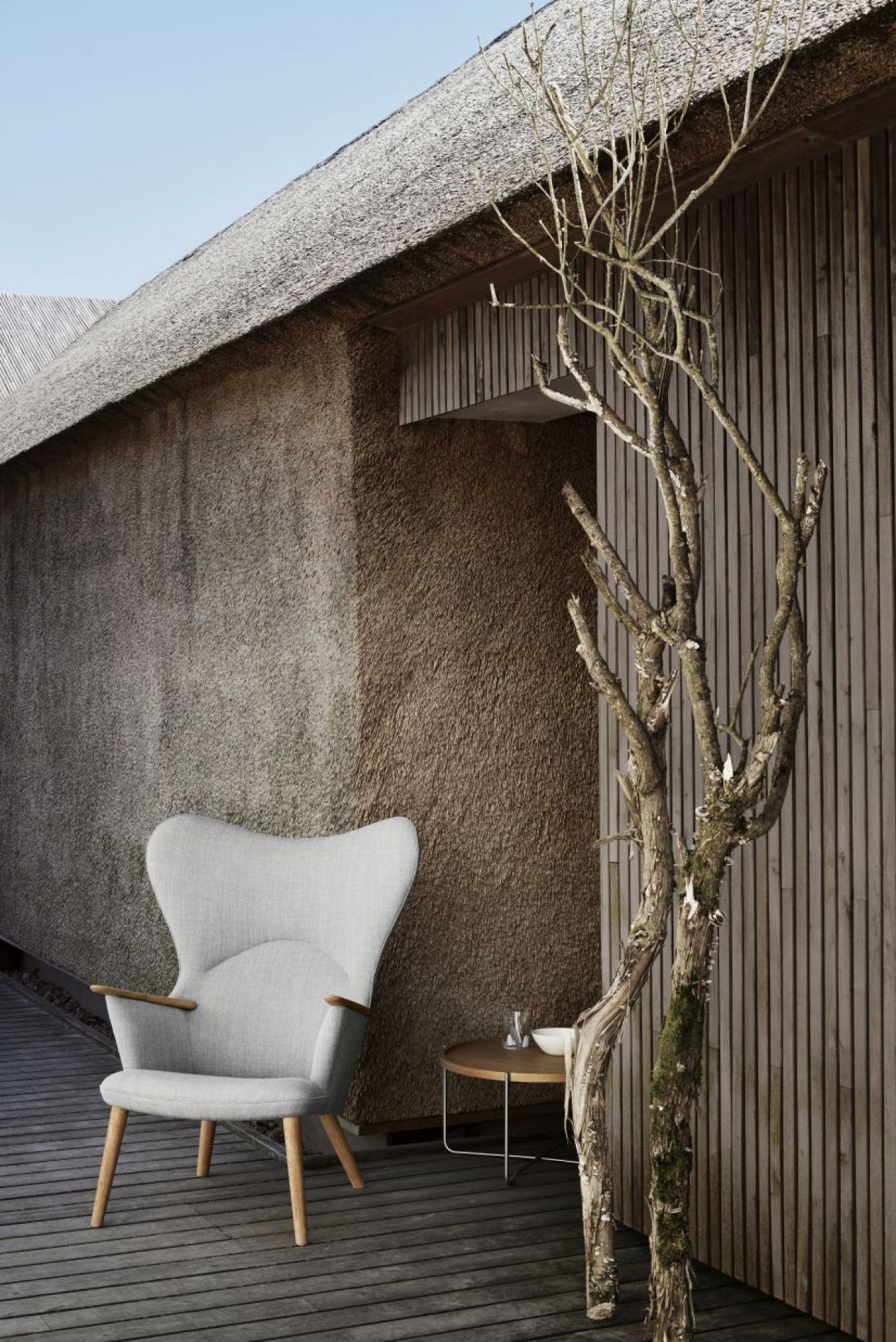 CH78 Mama Bear Lounge Chair Fiord 0151 Carl Hansen & Søn