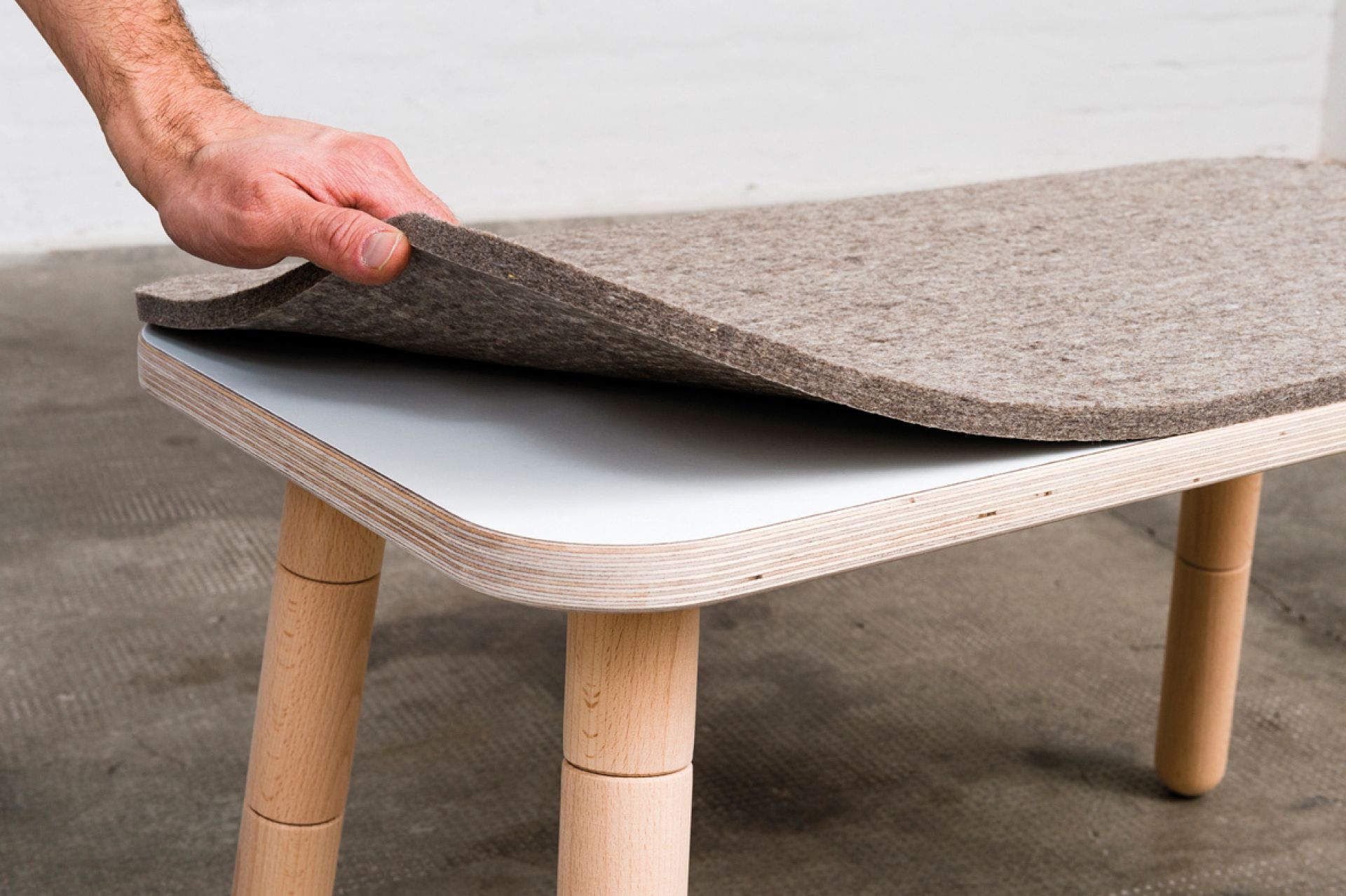 Growing Table seat felt for bench Pure Position