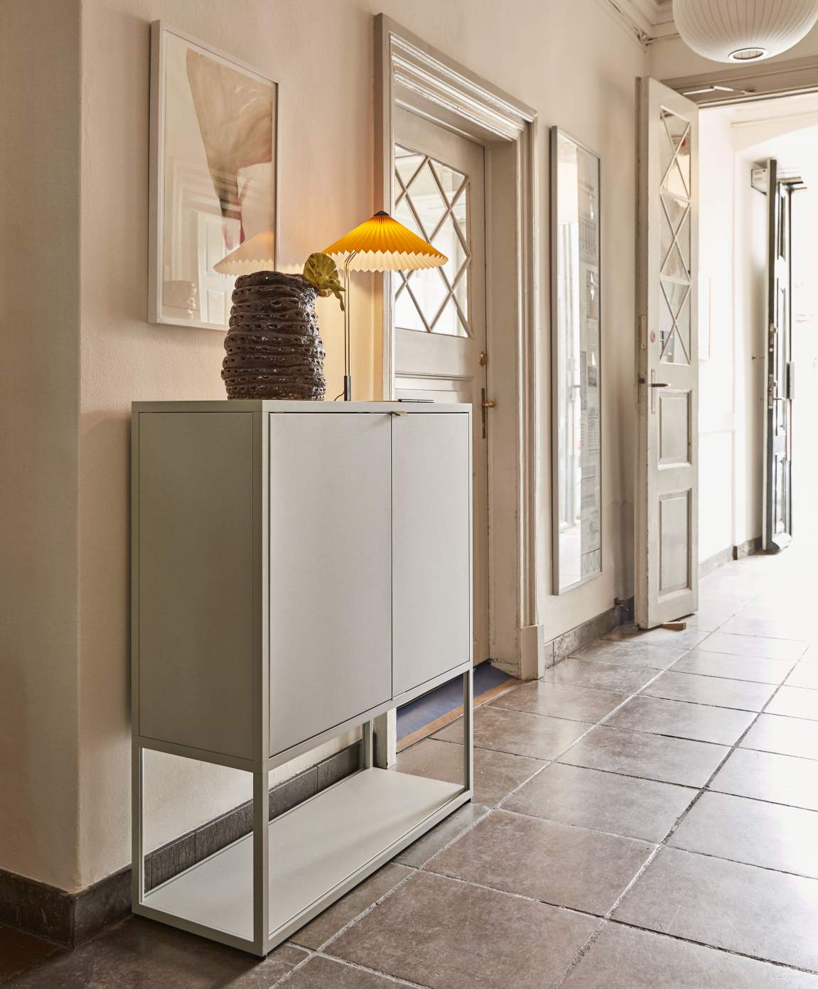 Matin Table Lamp L Yellow Hay