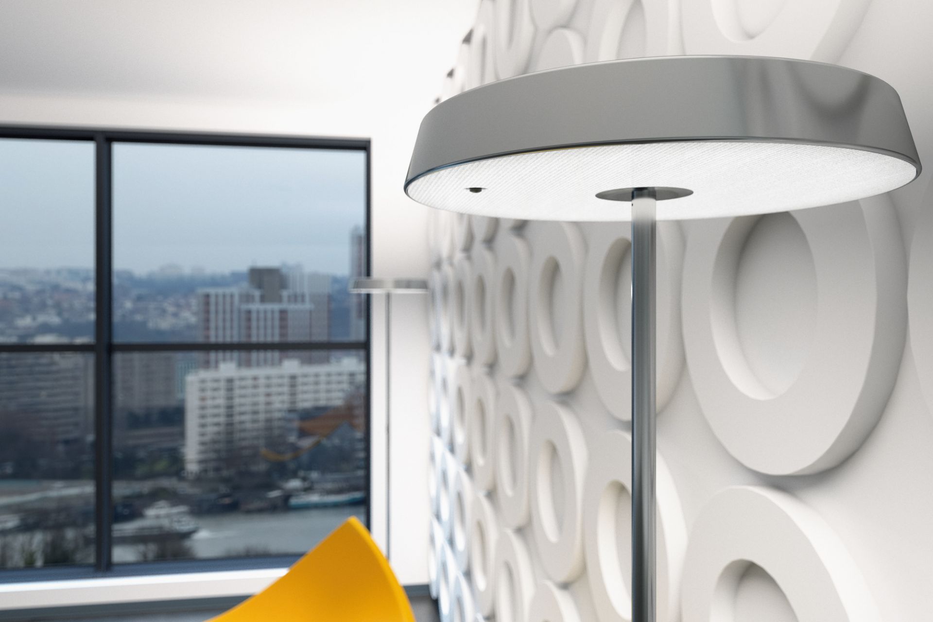 Koi S LED Floor lamp Belux White
