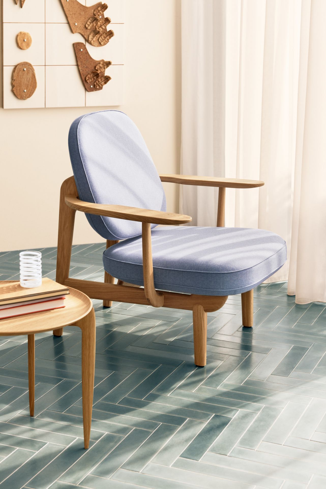 Fred lounge chair oak clear laquered Fritz Hansen