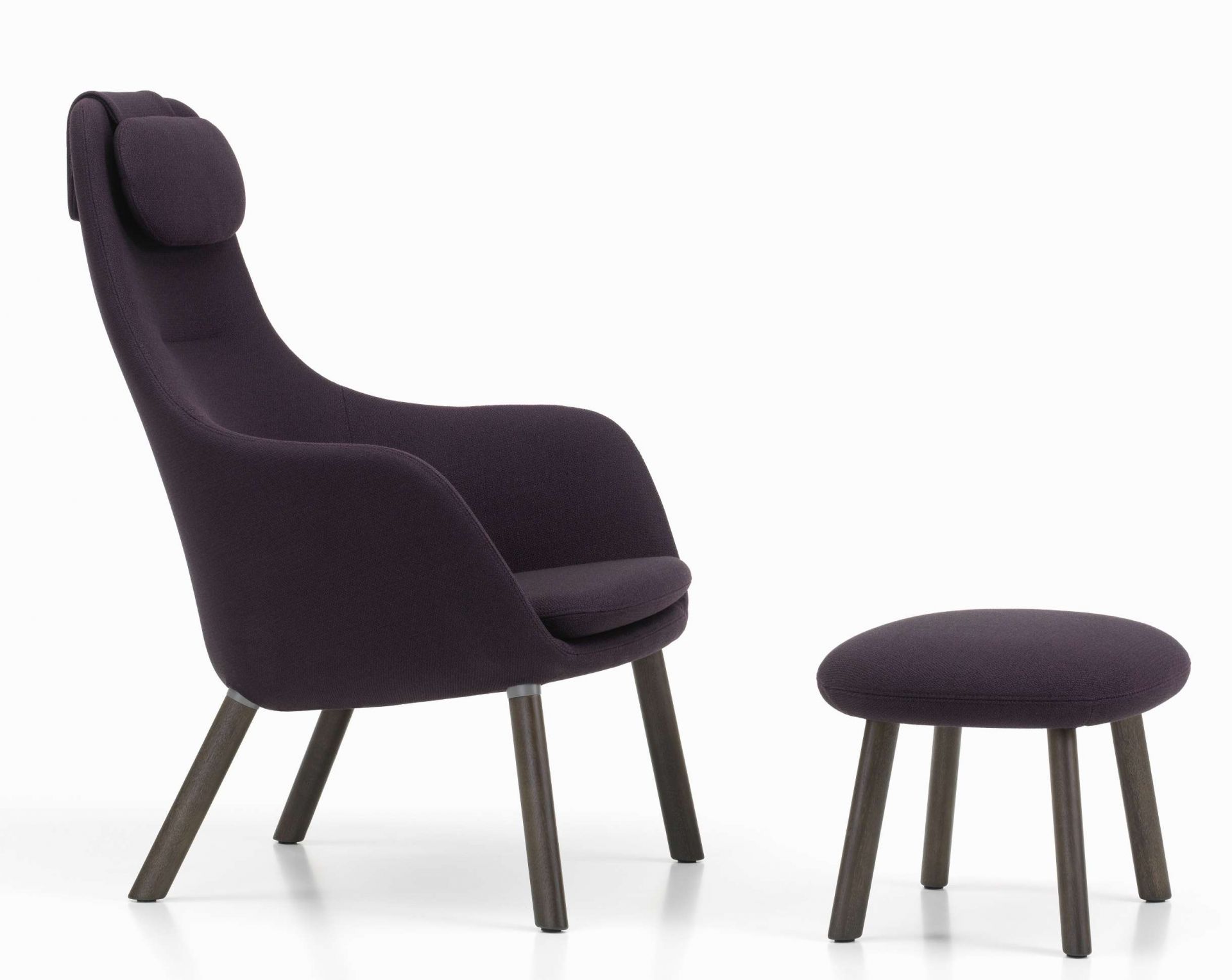 Hal Lounge Chair Armchair + Ottoman Vitra Hal Lounge Chair Armchair + Ottoman Vitra
