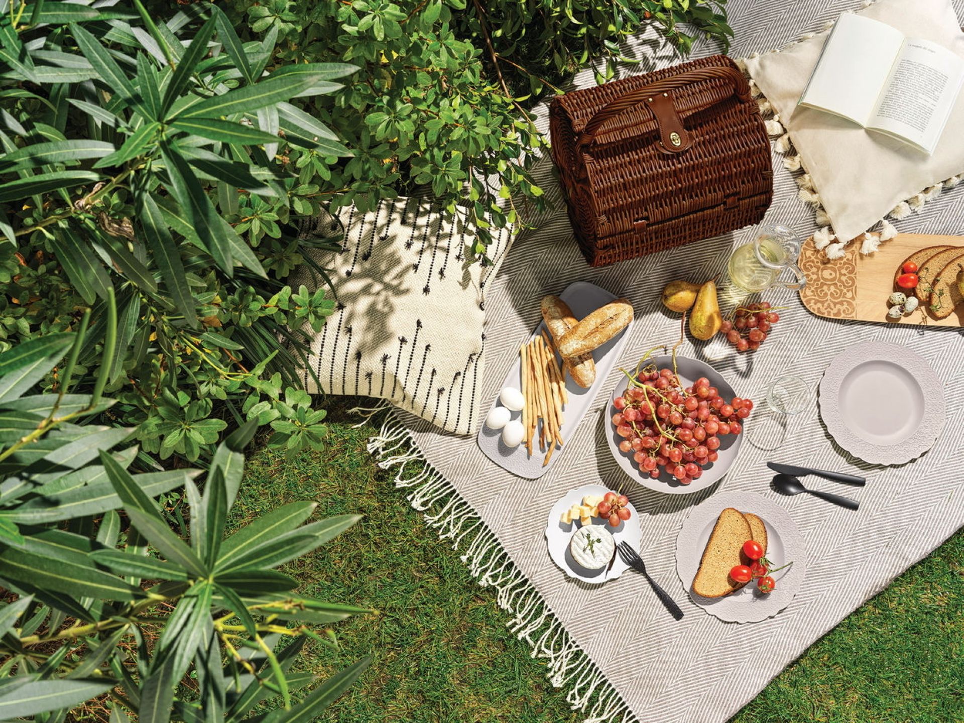MW75 Set Picnic basket with dishes Alessi SINGLE PIECES