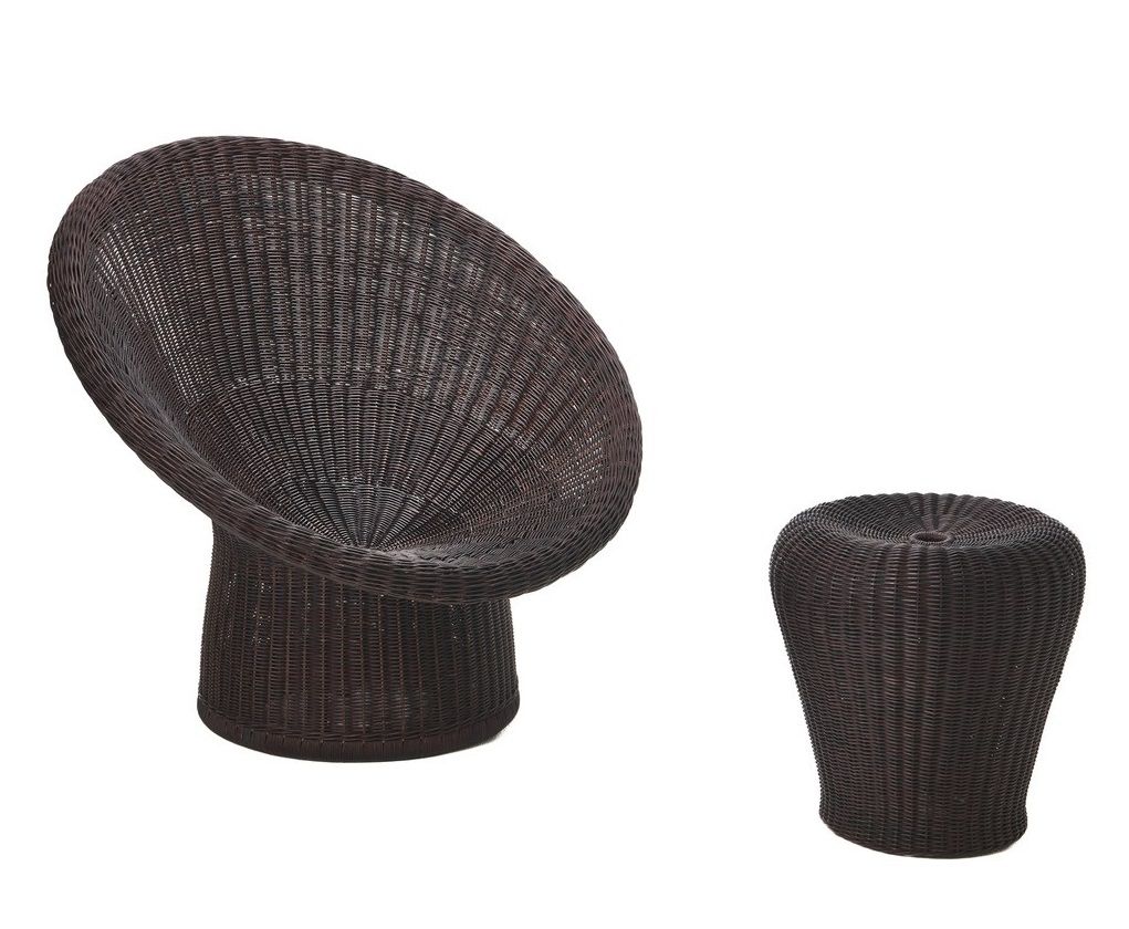 E 10 / E10 Rattan armchair Richard Lampert